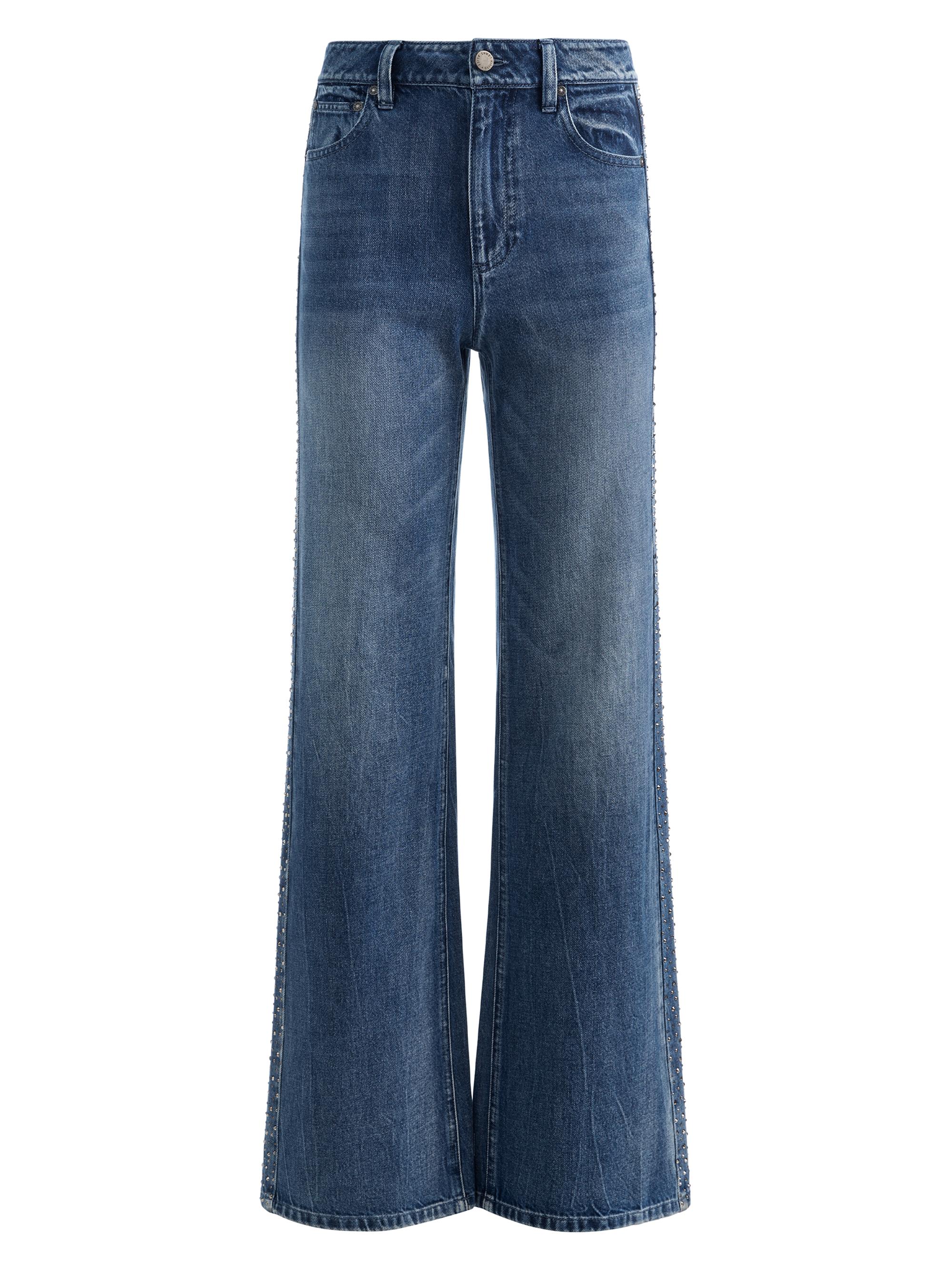 Derek Lam 10 Crosby Harlow Braided High-Rise Flare Jeans | Saks