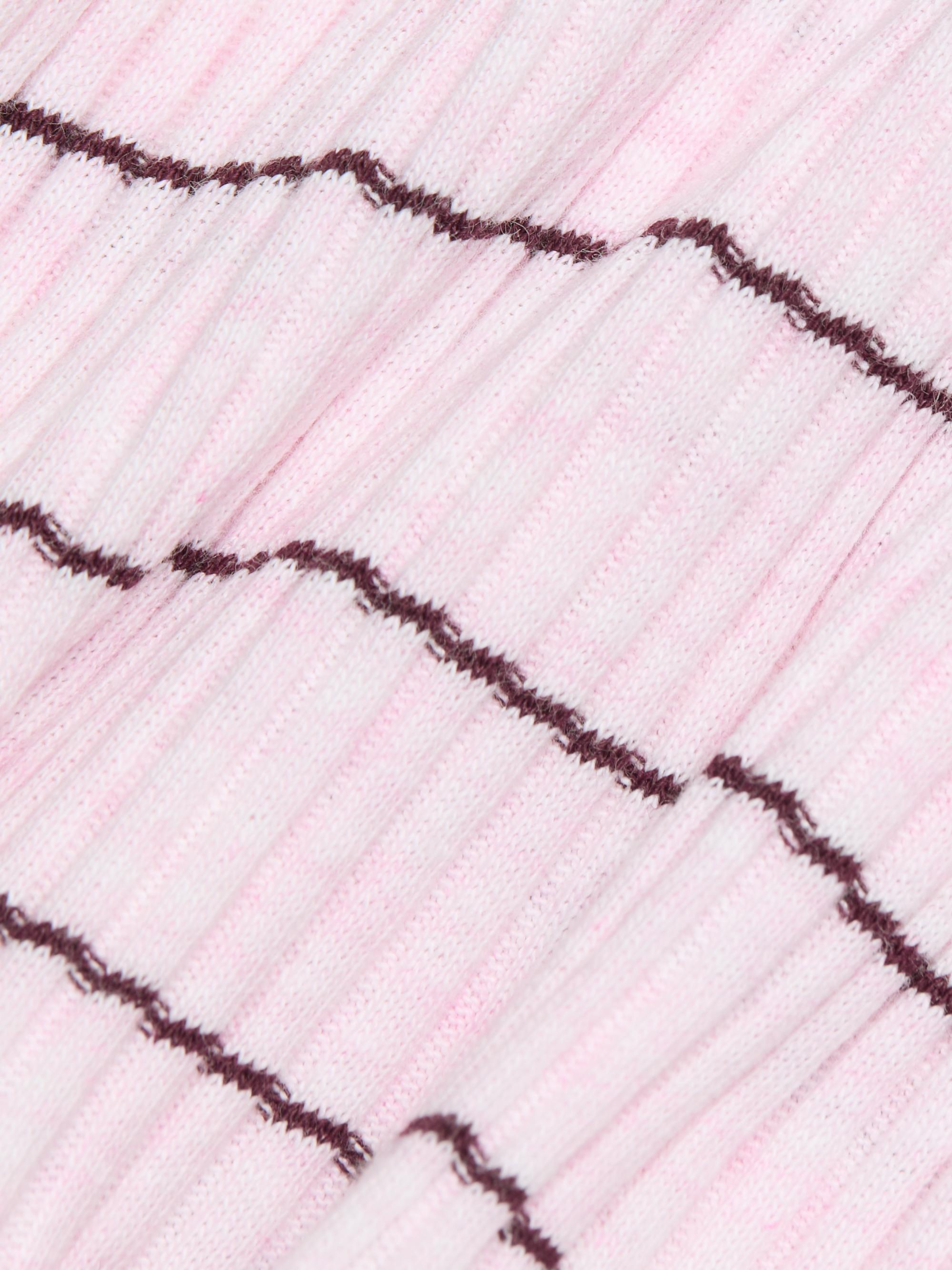 Vince Women's Striped Cotton T-Shirt - Slipper Rose Combo | Thumbnail 7