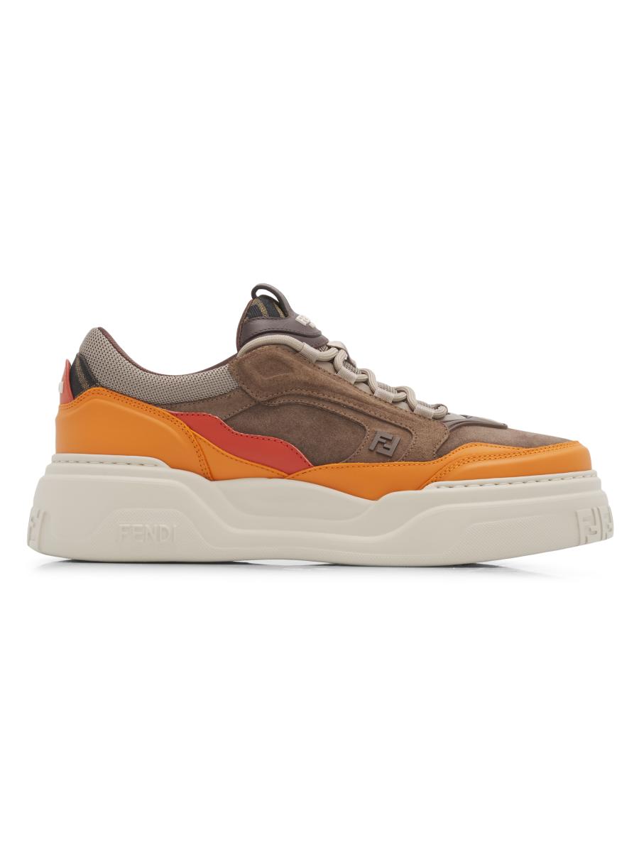 Fendi Force Suede Platform Sneakers | Saks Fifth Avenue
