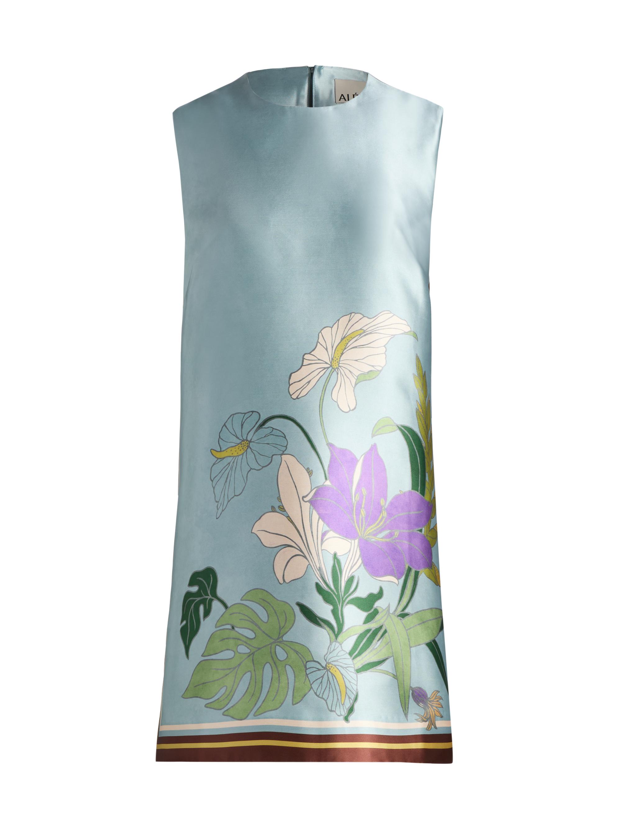 Alémais Women's Alfie Floral Satin Minidress - Ice Blue - Women's Clothing