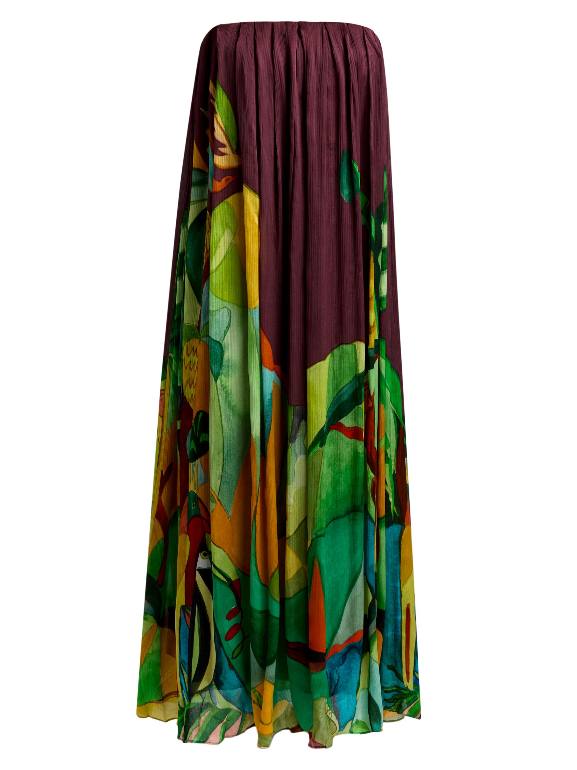 Alémais Women's Mokshini Silk Strapless Midi-Dress - Women's Clothing