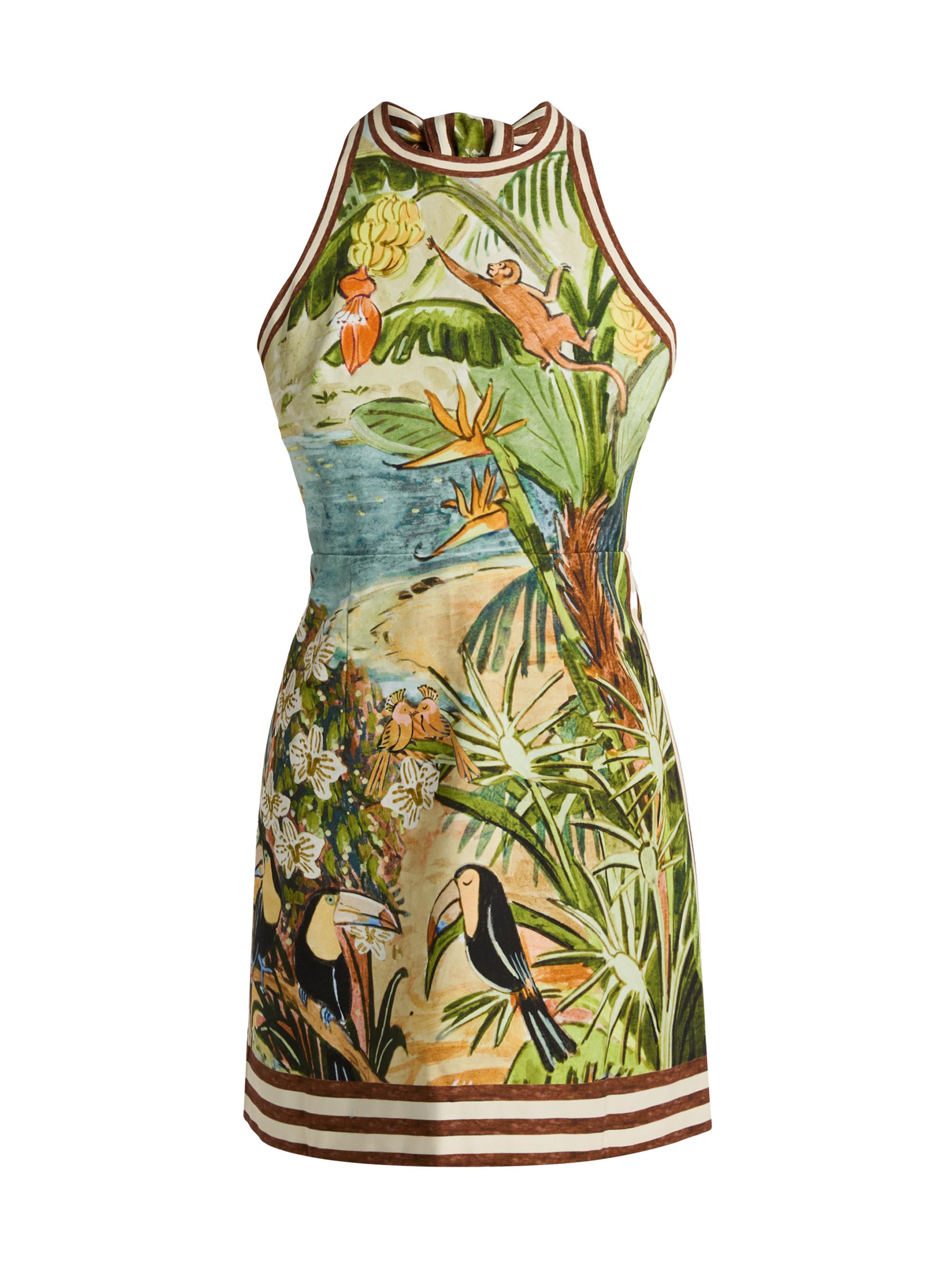 Alémais Women's Toucan Tango Halterneck Minidress - Women's Clothing