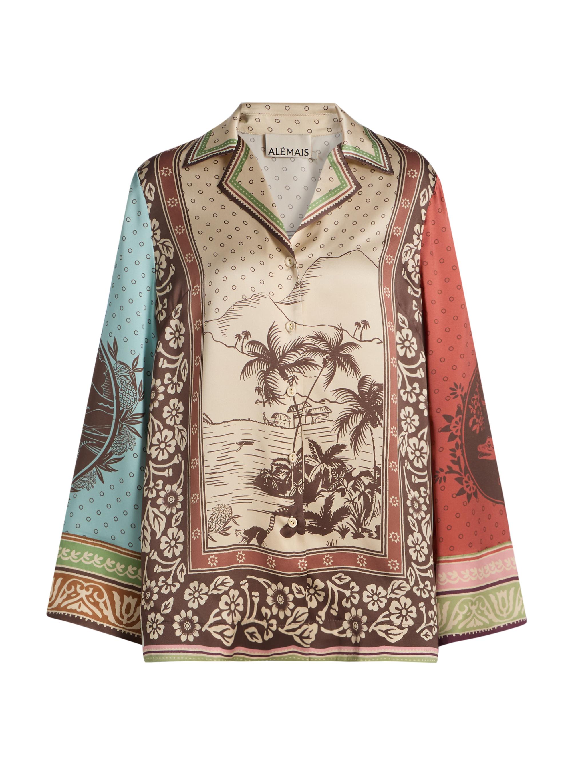 Alémais Women's Alberta Relaxed Silk Shirt - Women's Clothing