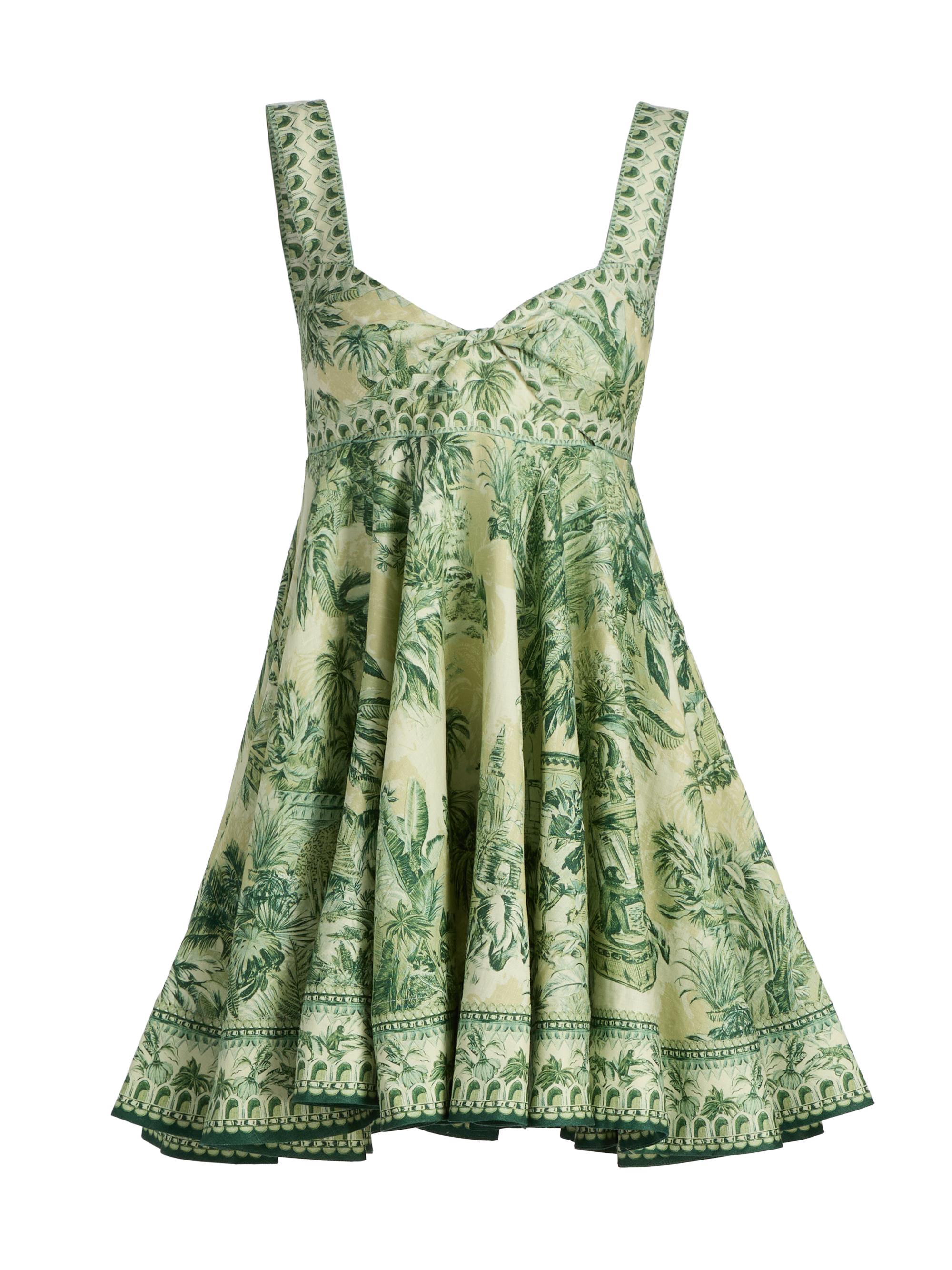 Alémais Women's Sara Twist Mini Sundress - Green - Women's Clothing