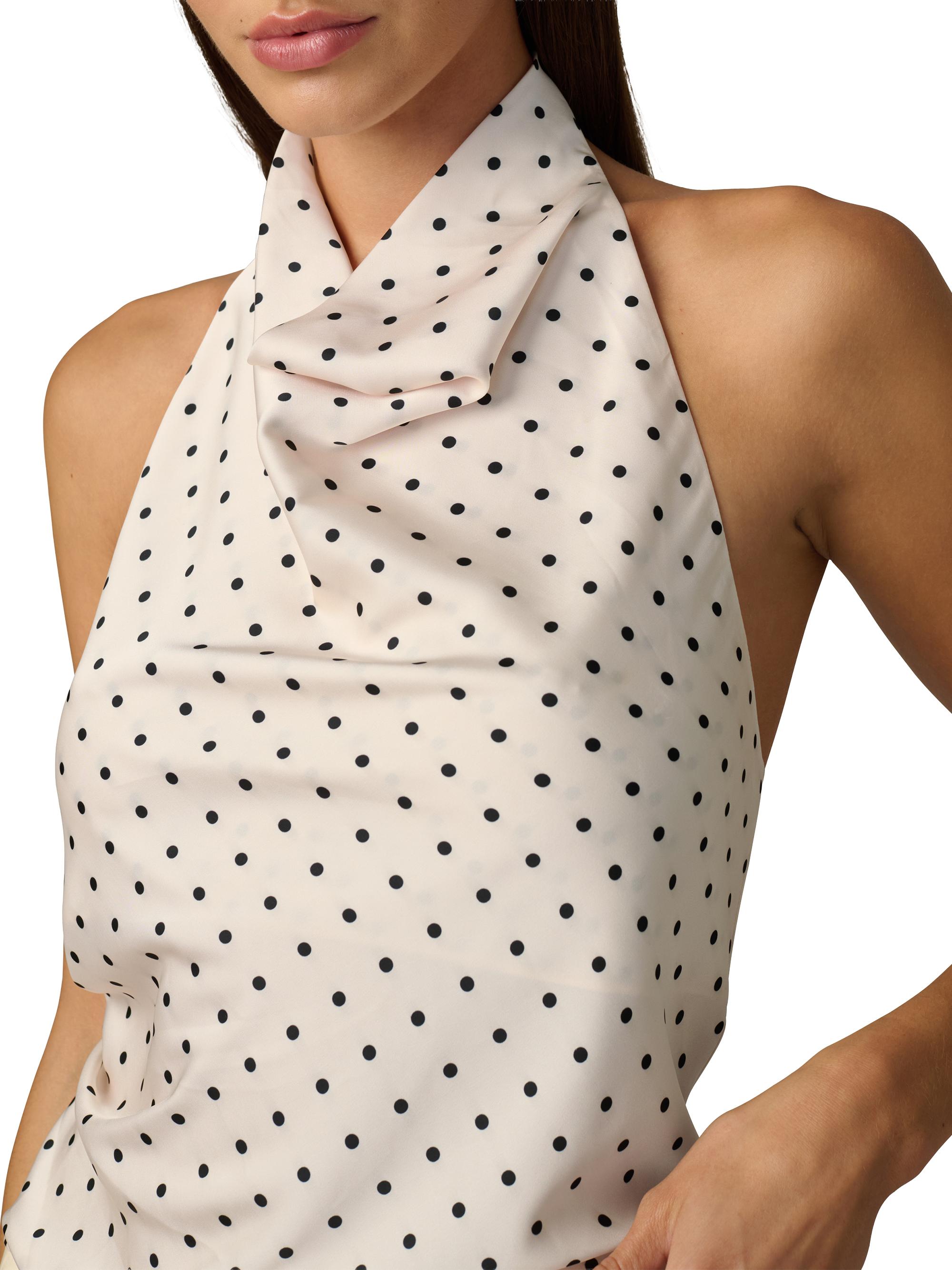 Joe's Jeans The Ines Polka Dot Draped Halterneck Top | Saks Fifth