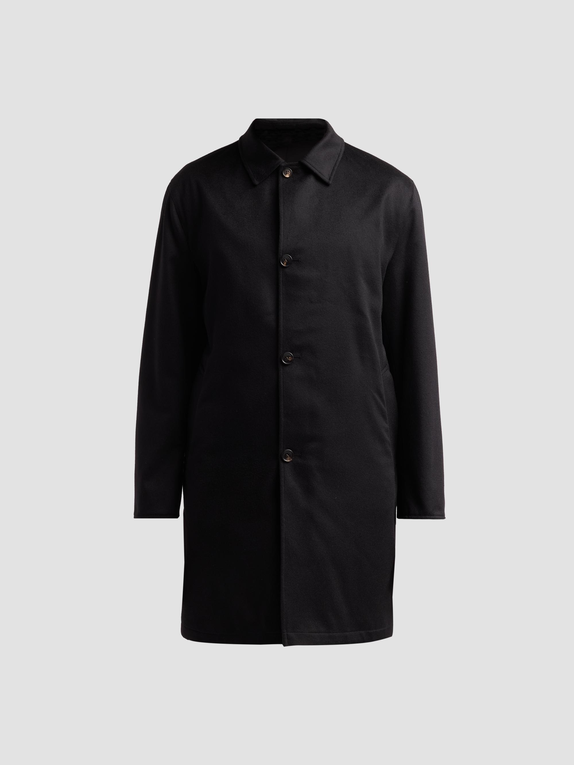 Giorgio Armani Long Wool Zip-Up Jacket | Saks Fifth Avenue