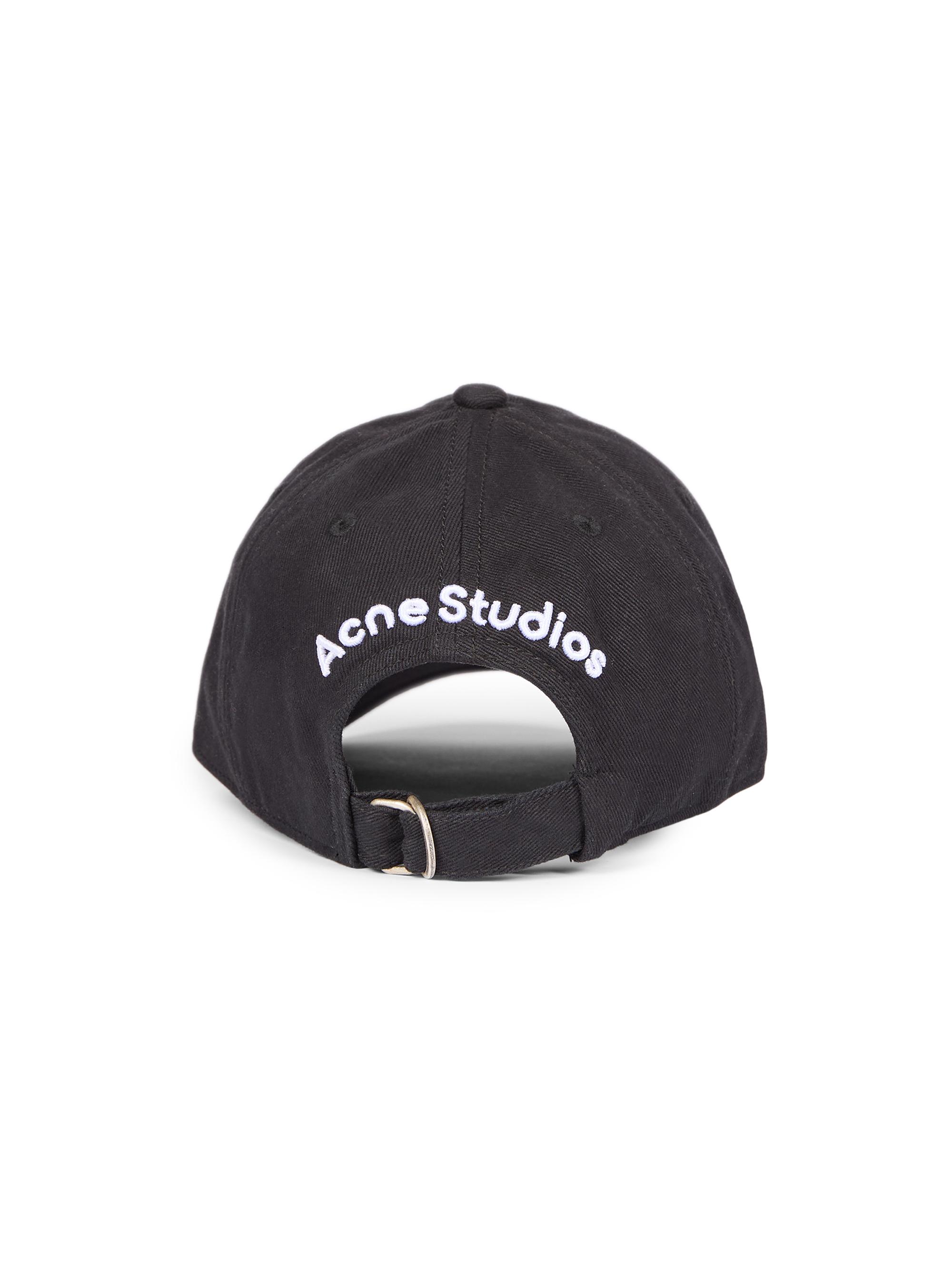 Acne Studios Carily Back Logo Cotton Baseball Cap | Saks Fifth Avenue