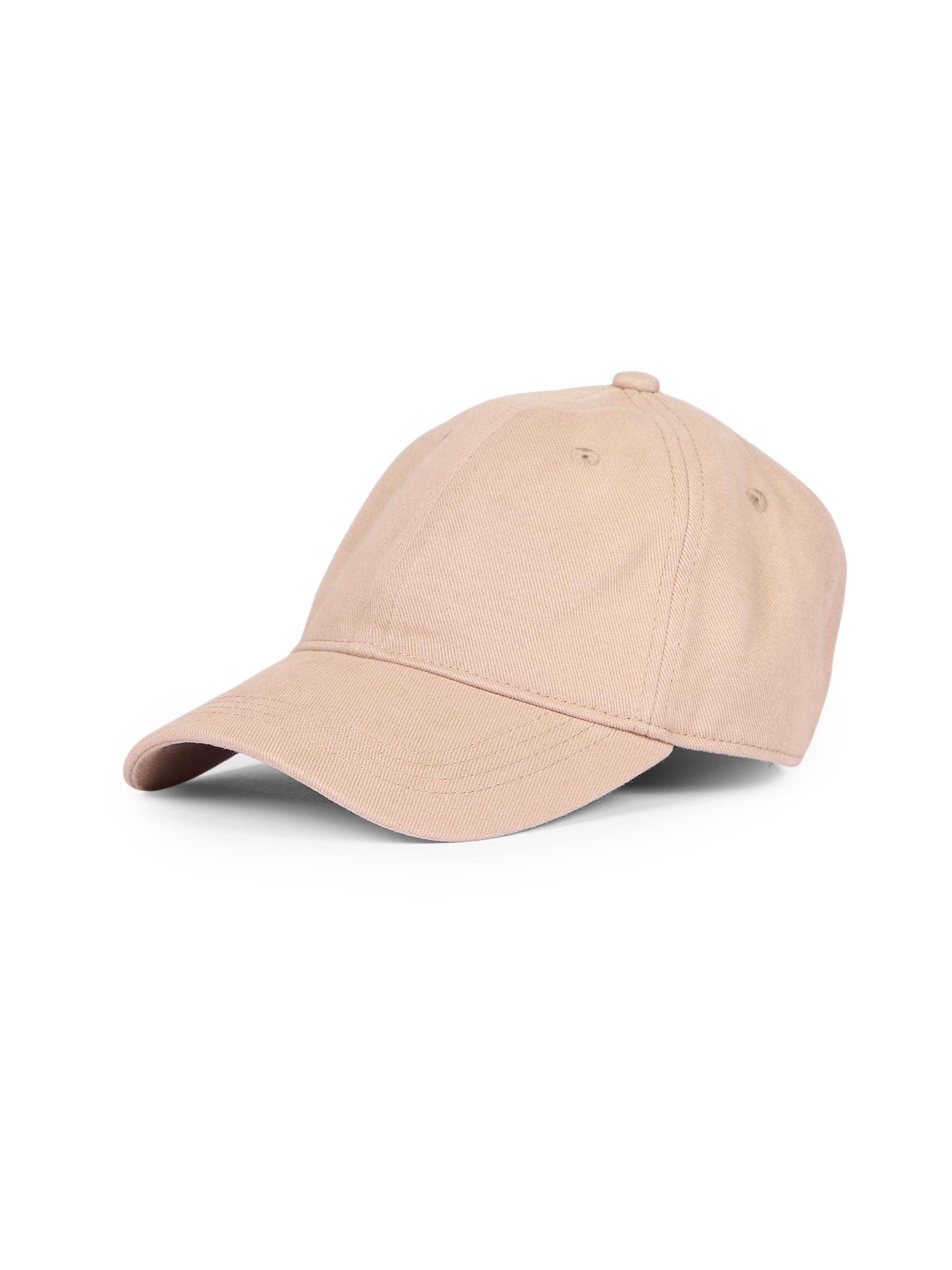 Acne Studios Men's Carily Back Logo Cotton Baseball Cap - Mushroom Beige