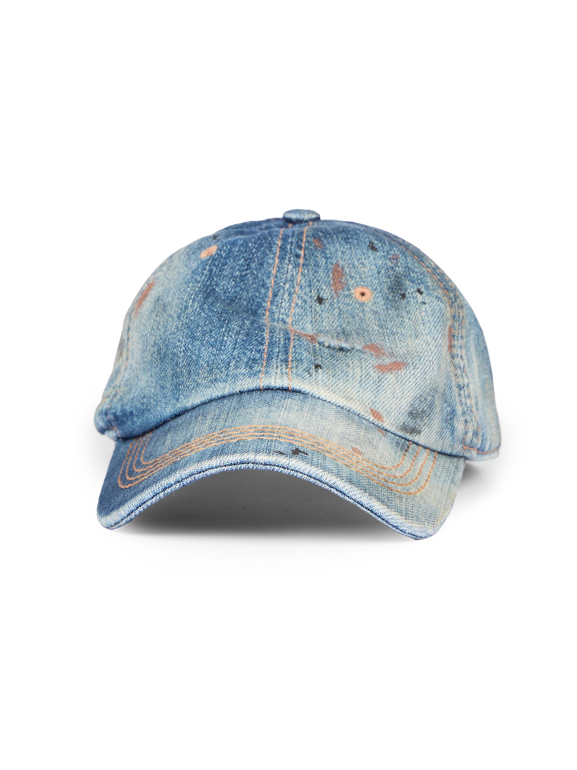 Acne Studios Men's Carily Baseball Cap - Mid Blue | Thumbnail 2