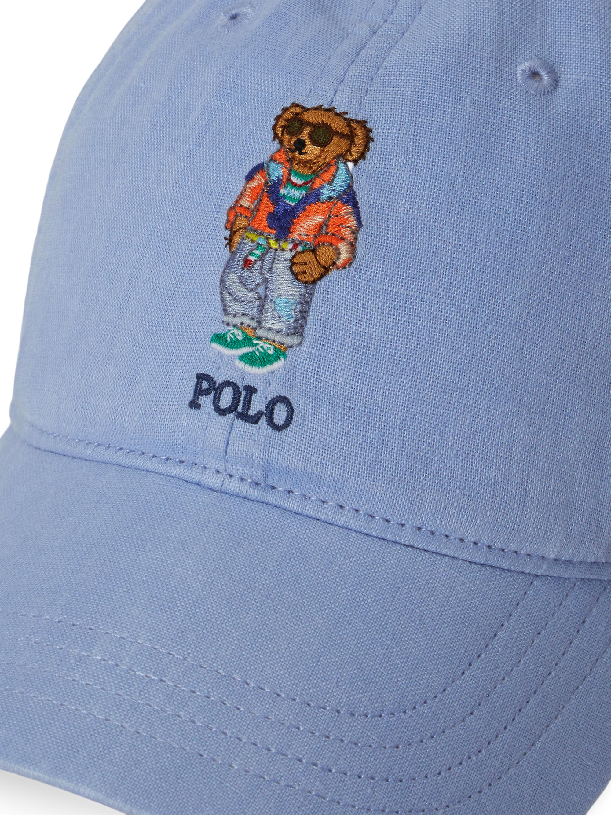 Polo Ralph Lauren Polo Bear Linen Baseball Cap | Saks Fifth Avenue