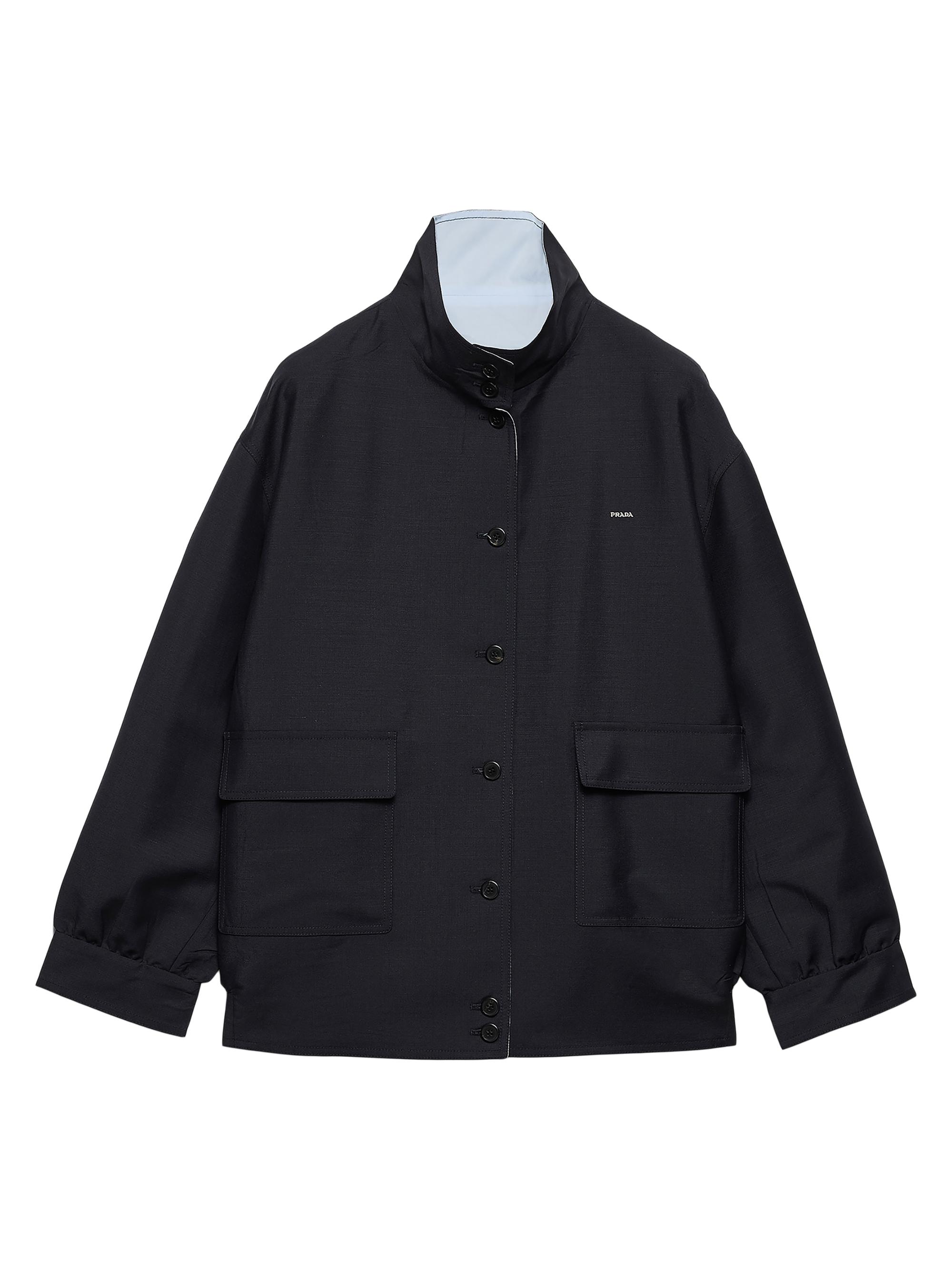 Prada Flannel Down Jacket | Saks Fifth Avenue