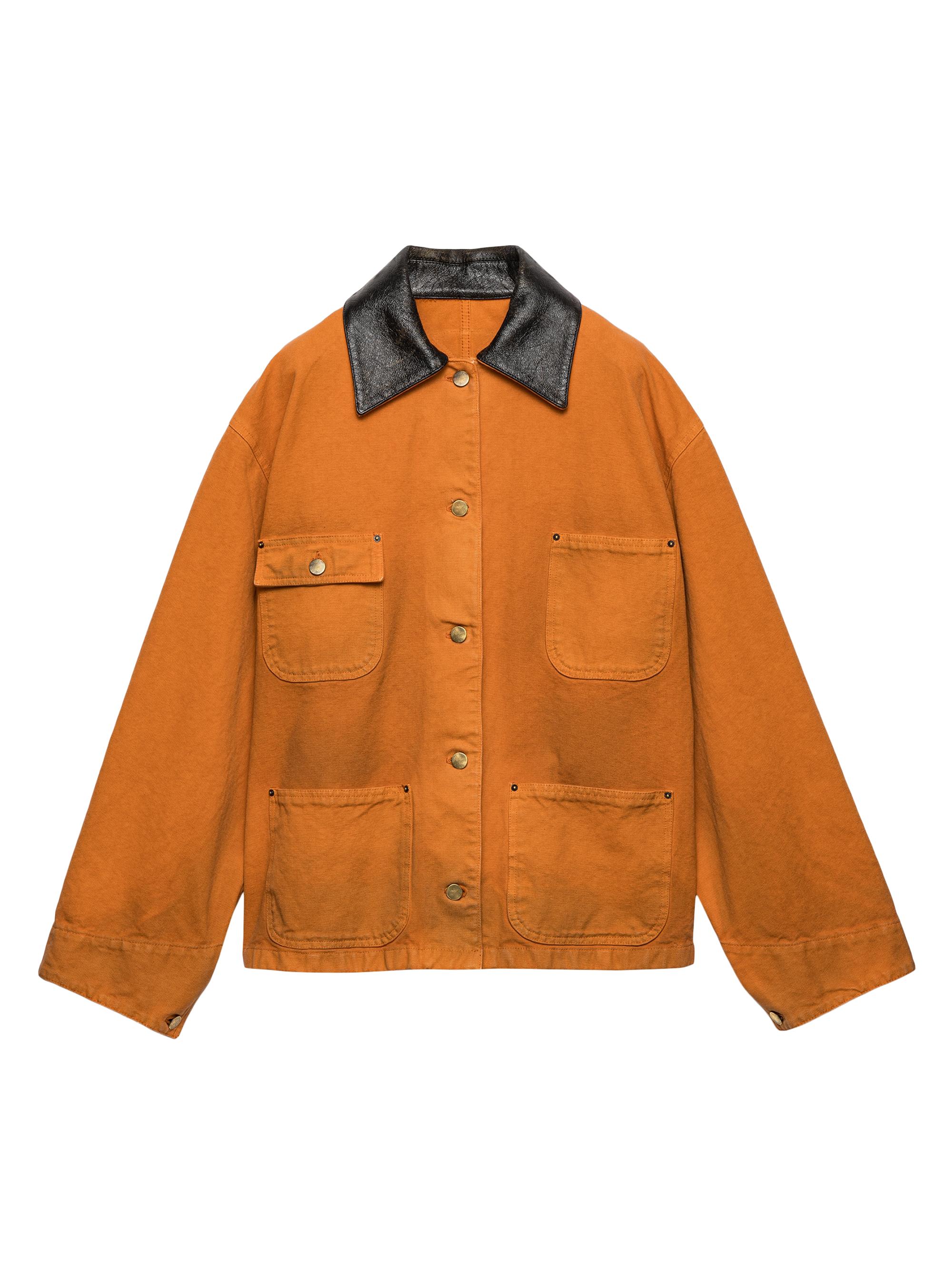 Prada Women's Canvas Jacket - Orange
