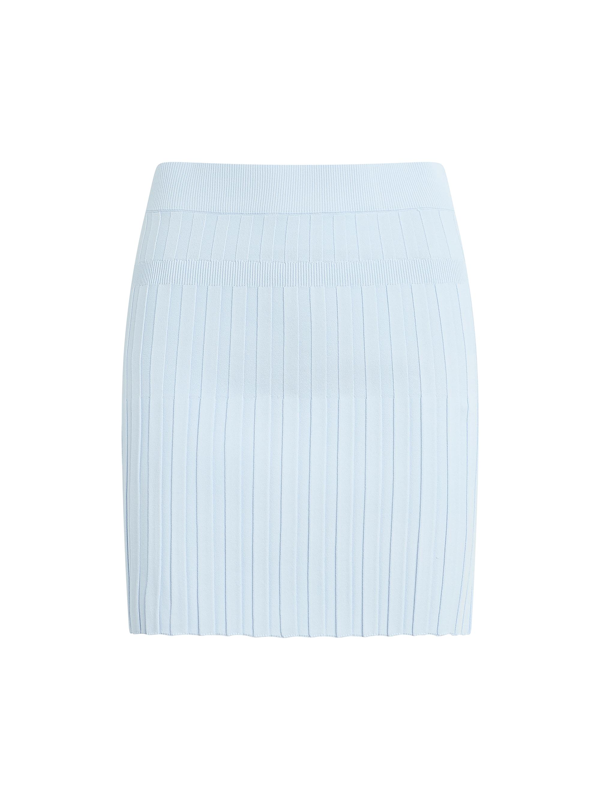 Favorite Daughter Women's The Cecilia Rib-Knit Sweater Miniskirt - Sky Blue