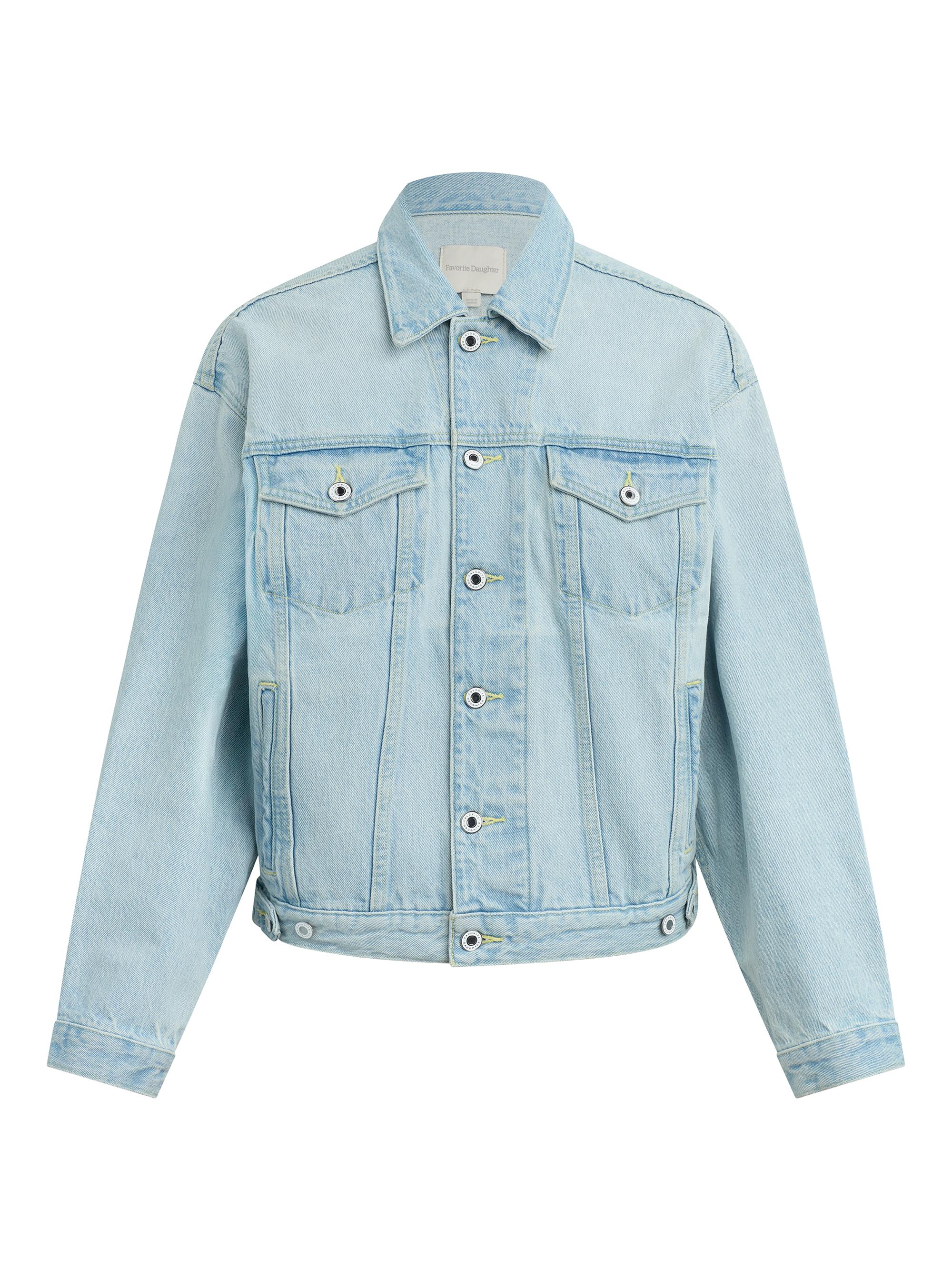 Favorite Daughter Women's The Otto Denim Trucker Jacket - Freeport