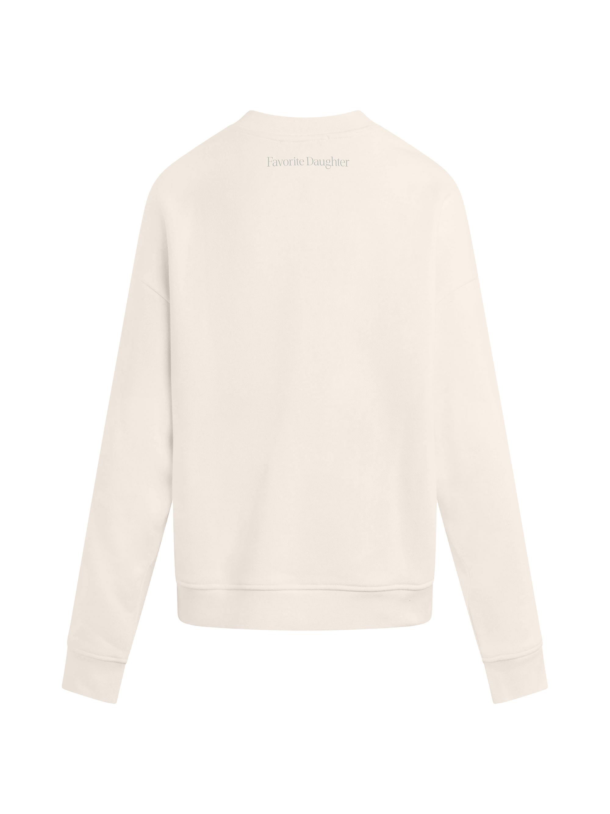 Favorite Daughter Women's The Mom of the Year Graphic Cotton-Blend Sweatshirt - Gardenia Light Sage | Thumbnail 2