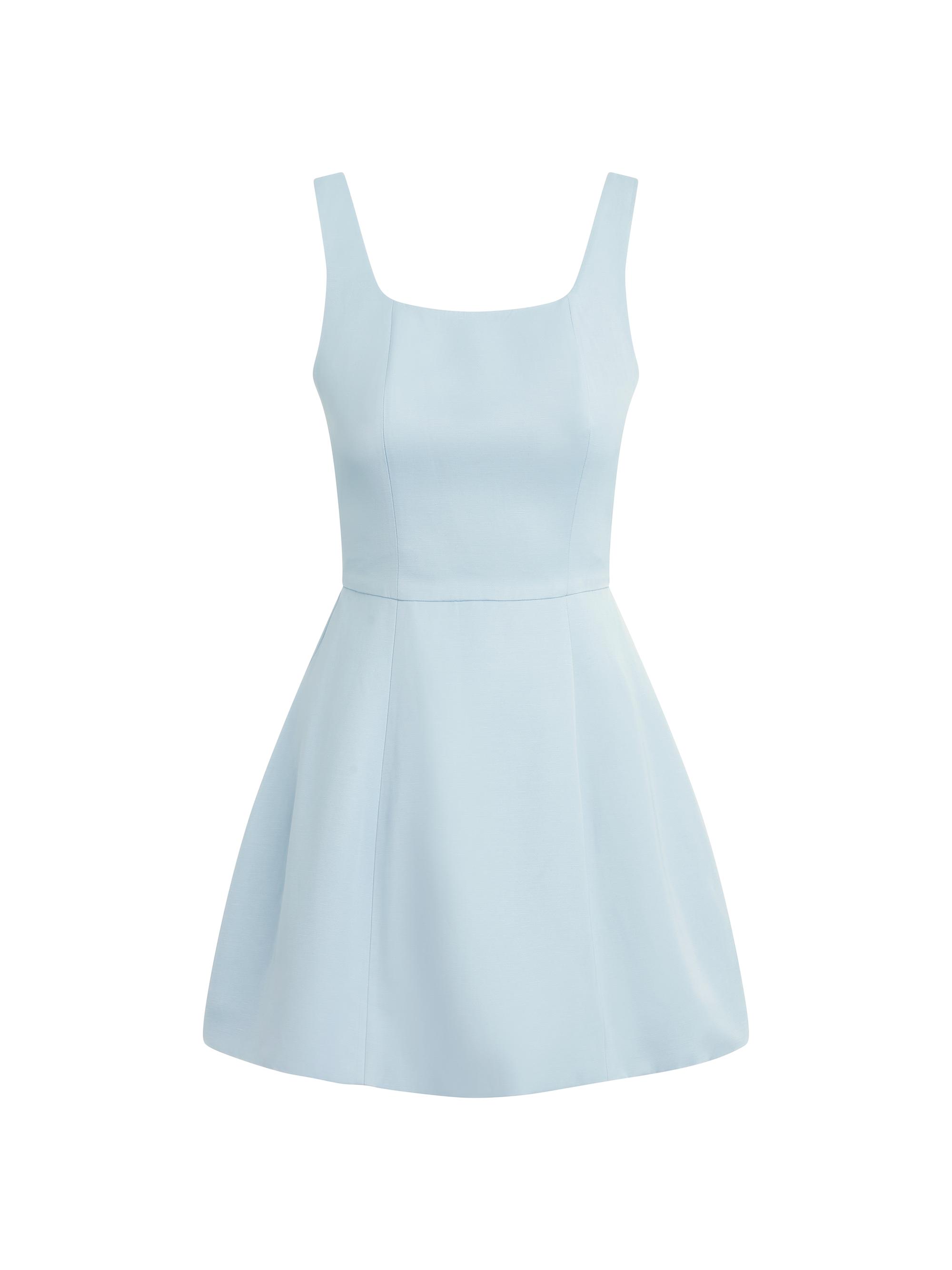 Favorite Daughter Women's Morgan Fit-&-Flare Minidress - Sky Blue