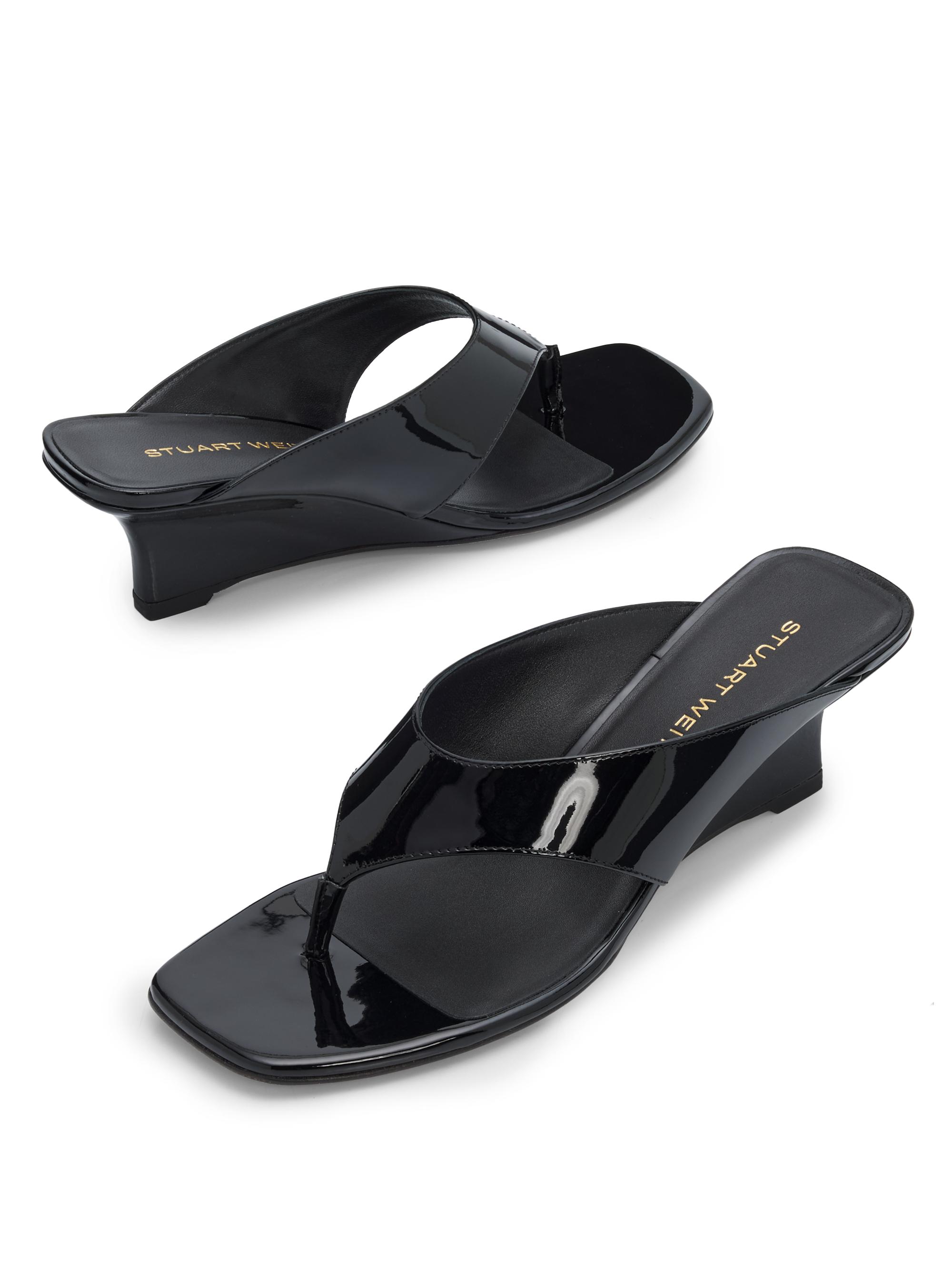 Stuart Weitzman Vinnie 50MM Leather Sandals | Saks Fifth Avenue