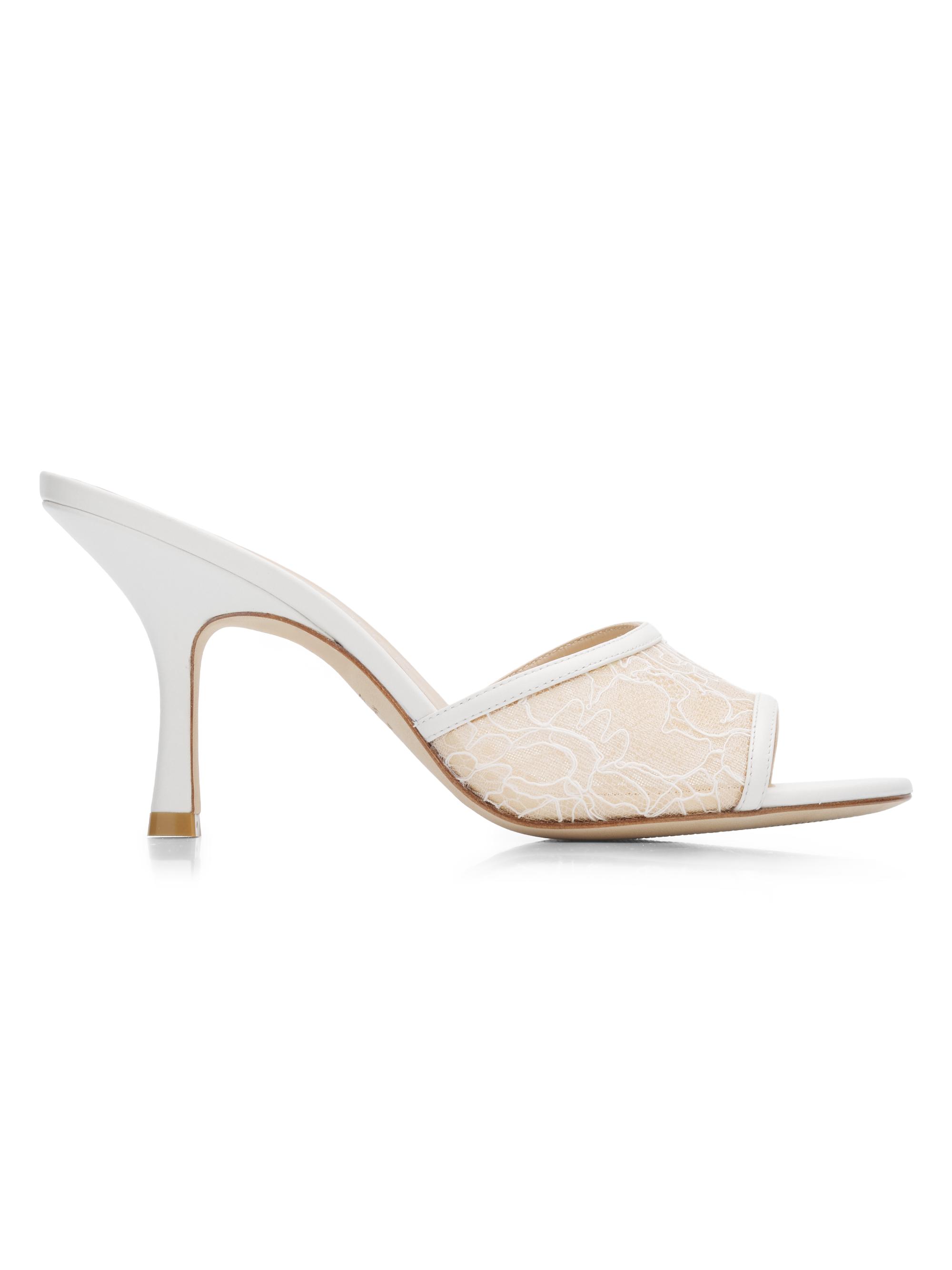 Stuart Weitzman Women's Bareitall 85MM Slide Sandals - Blanco | Thumbnail 7