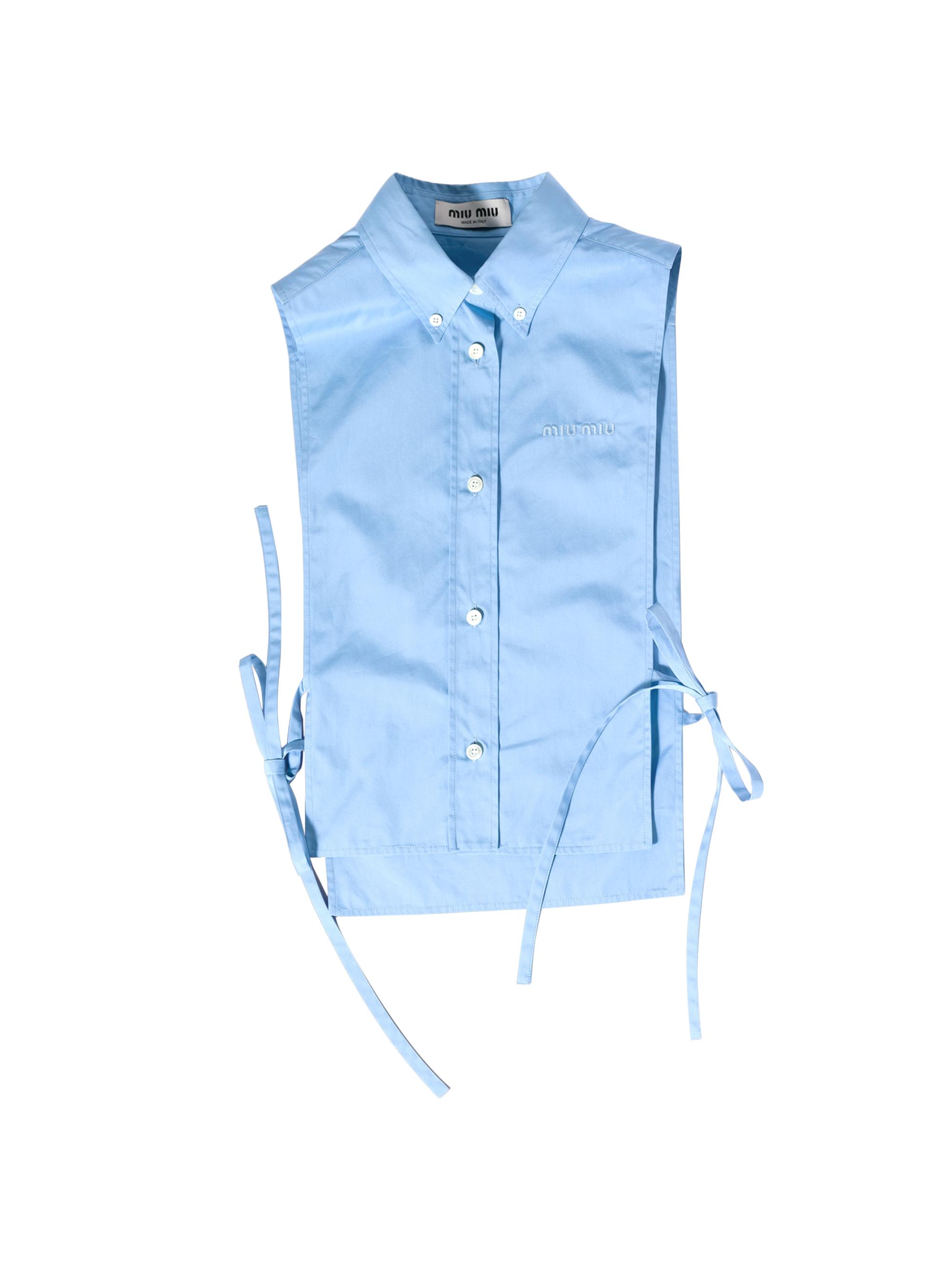 Miu Miu Women's Poplin Shirt - Blue