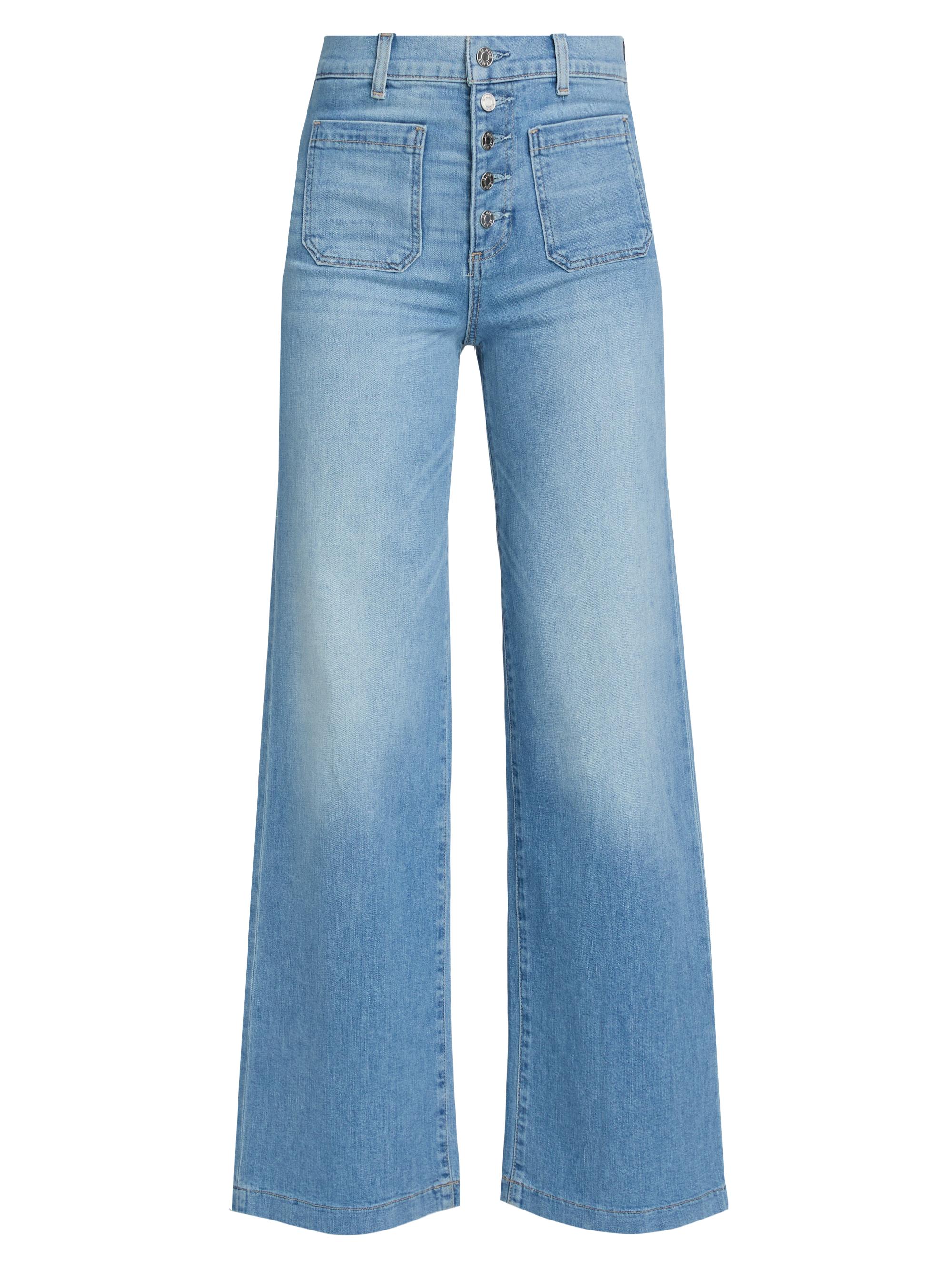 Le Jean Women's Georgia Wide-Leg Jeans - Hidden Gem | Thumbnail 8