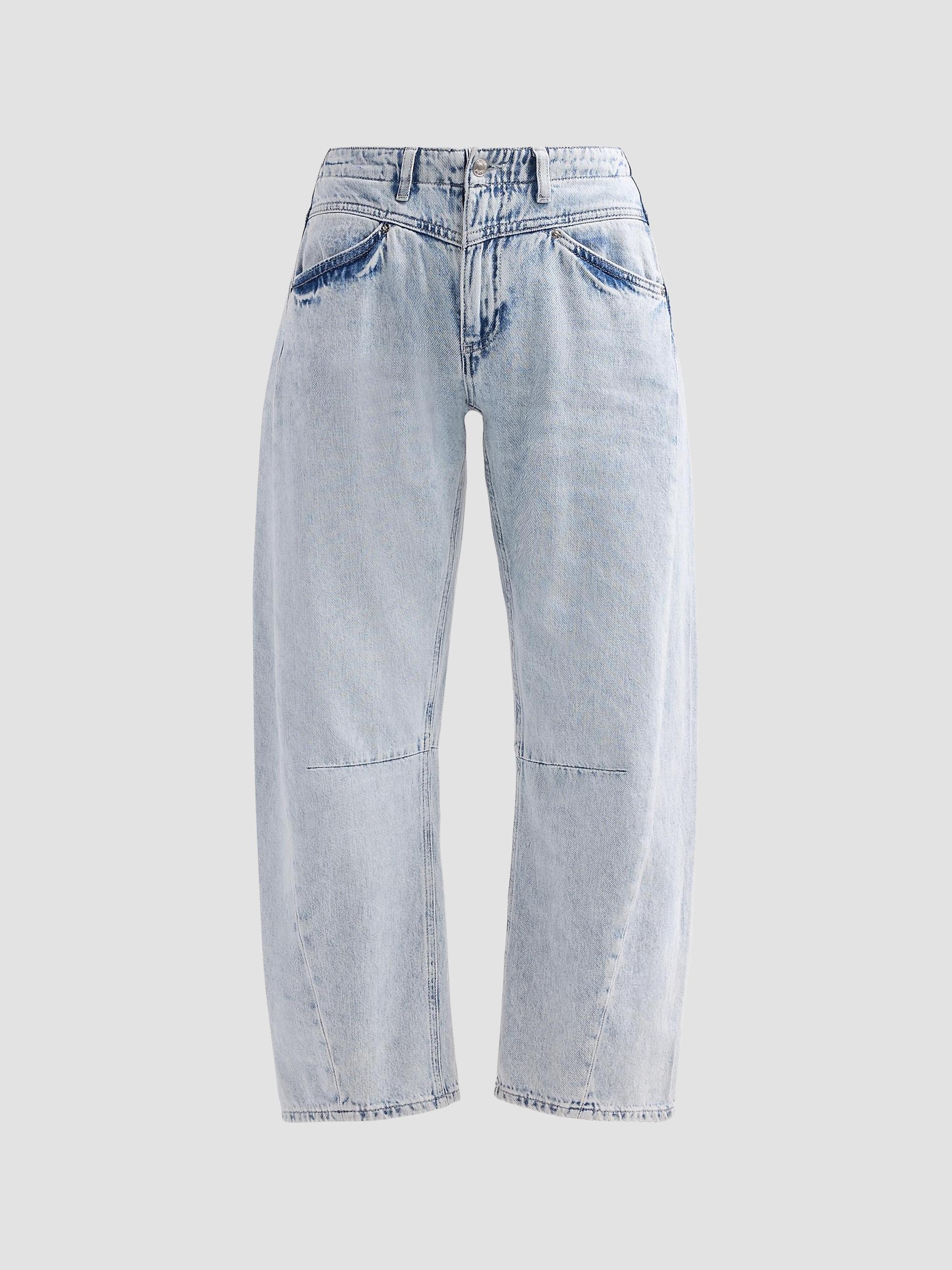 Le Jean Women's Selena Cuffed Crop Jeans - Wild And Free | Thumbnail 6