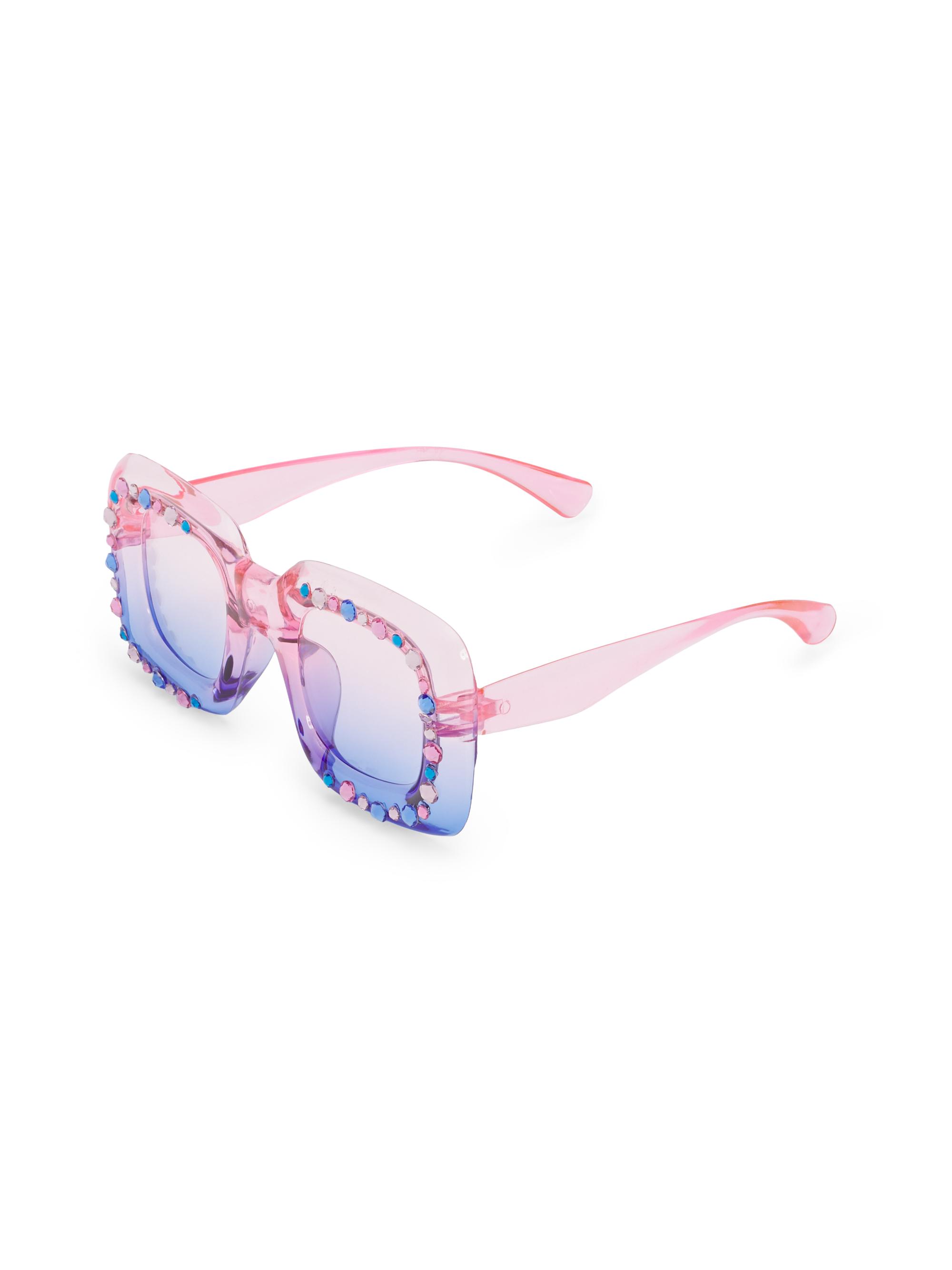 Bari Lynn Girl's Crystal-Embellished Ombré Sunglasses