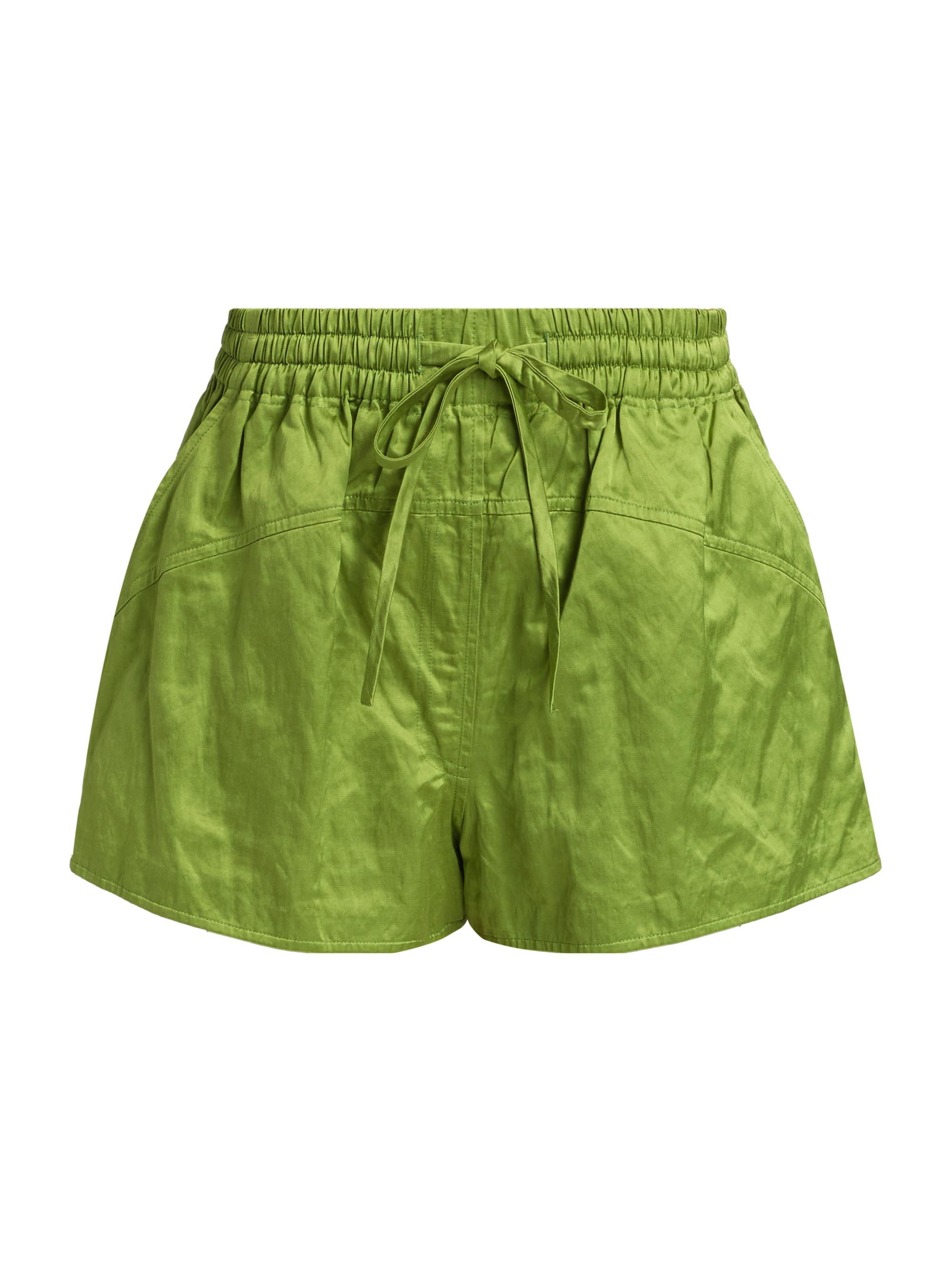 A.L.C. Women's Camden High-Rise Shorts - Meadow Green