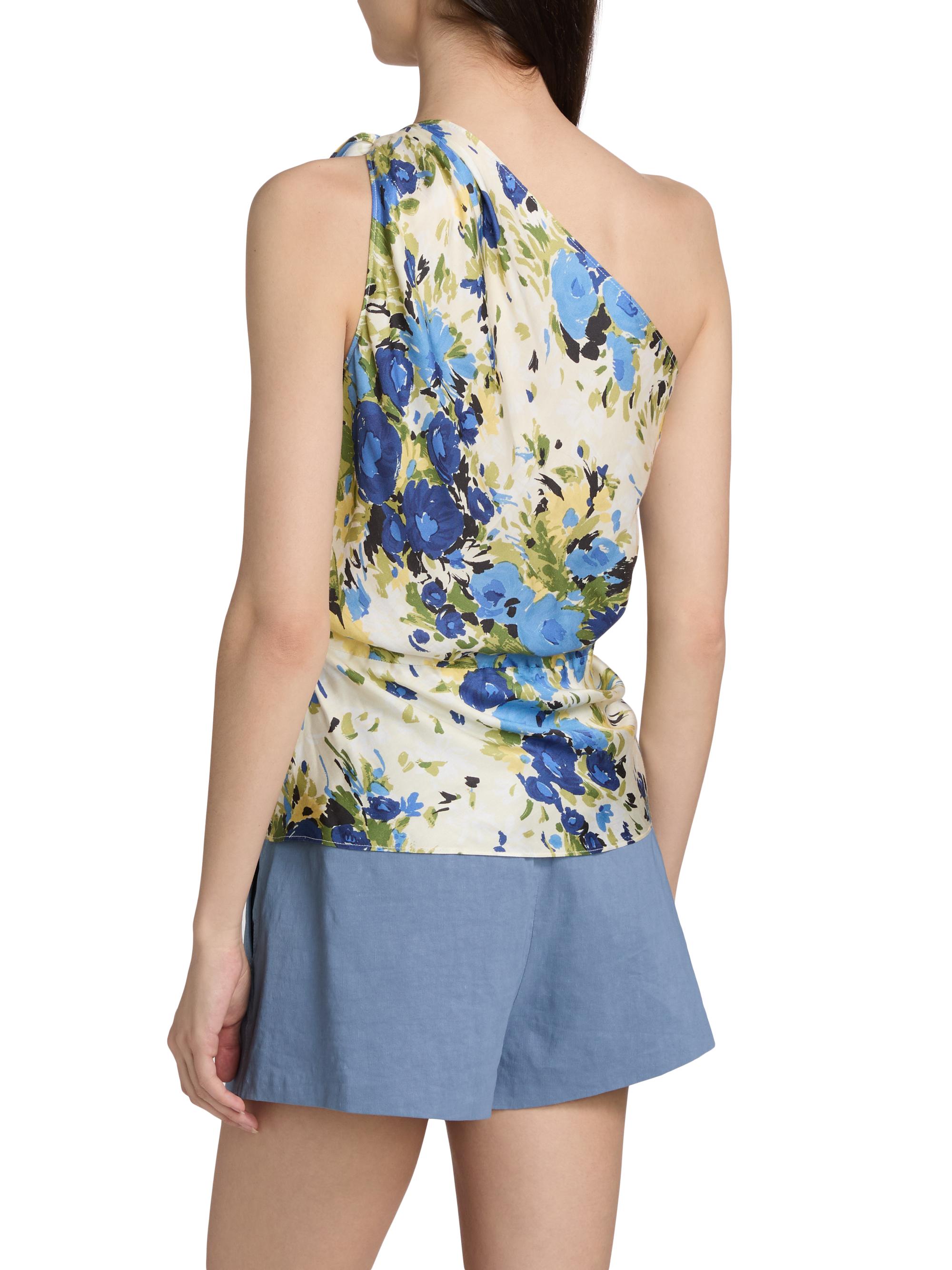 A.L.C. Women's Eliana Floral Tie-Detail Top - Butter Capri Multi | Thumbnail 5