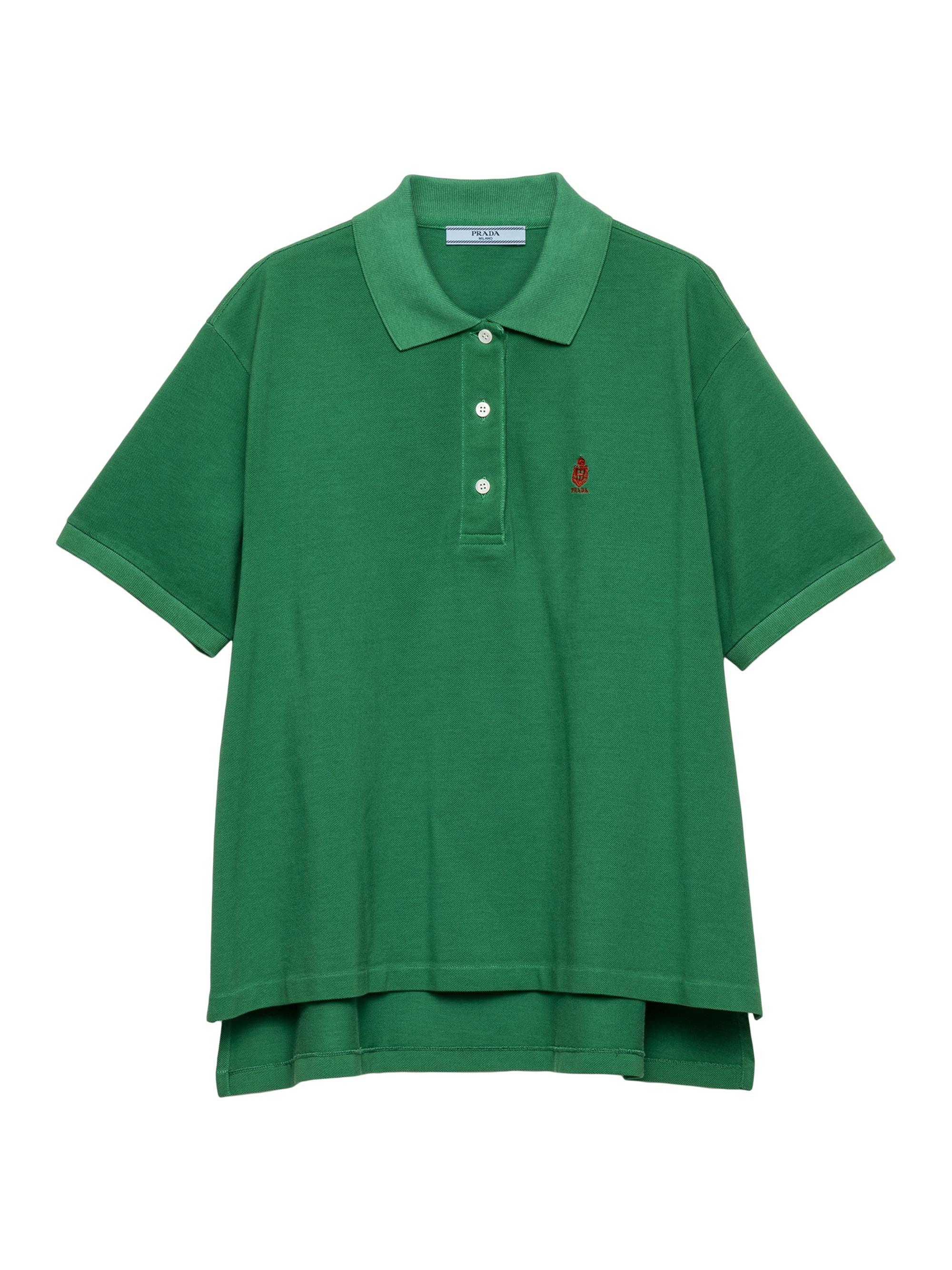 Prada Women's Piqué Polo Shirt - Green