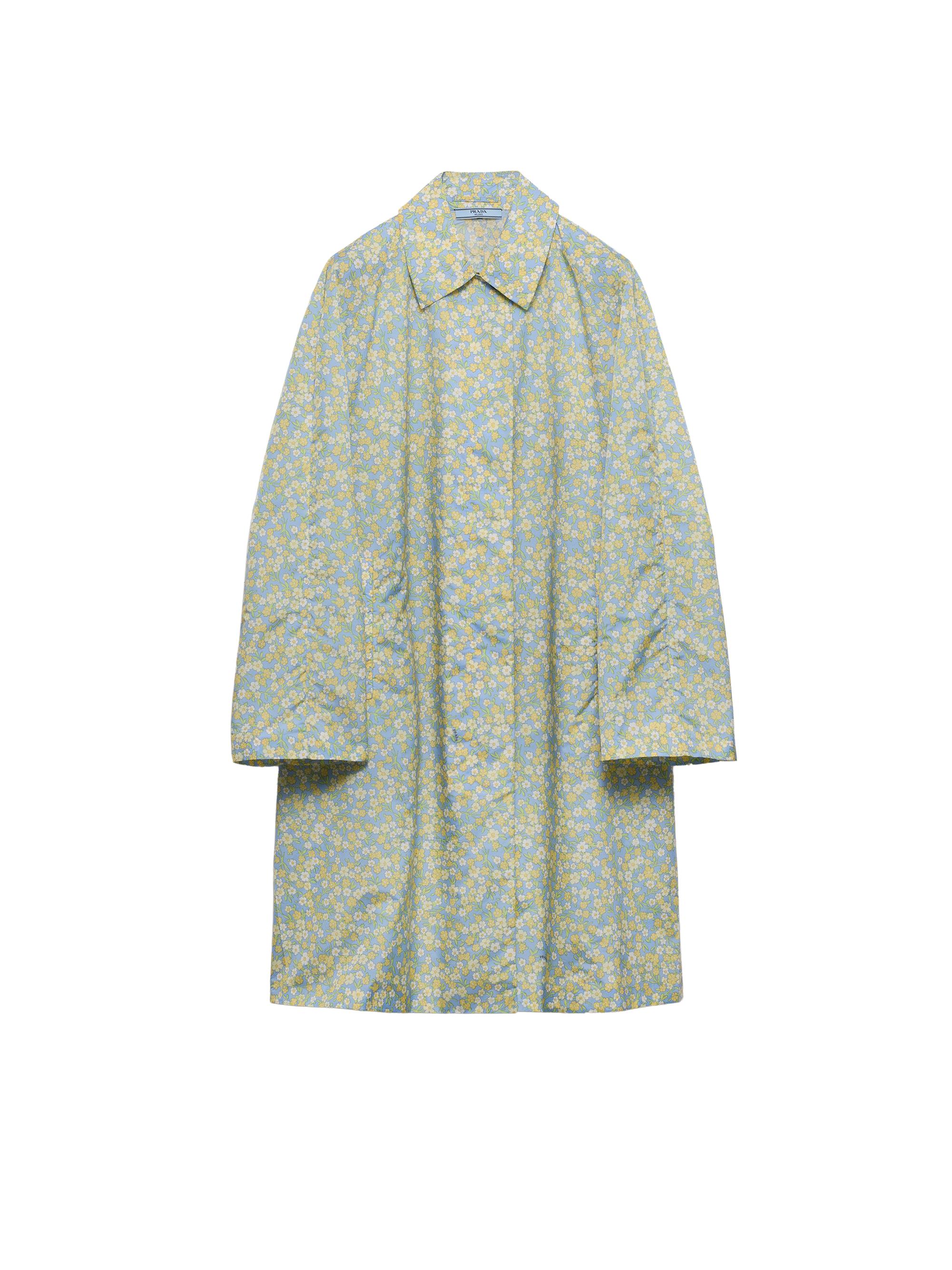 Prada Women's Printed Nylon Raincoat - Yellow