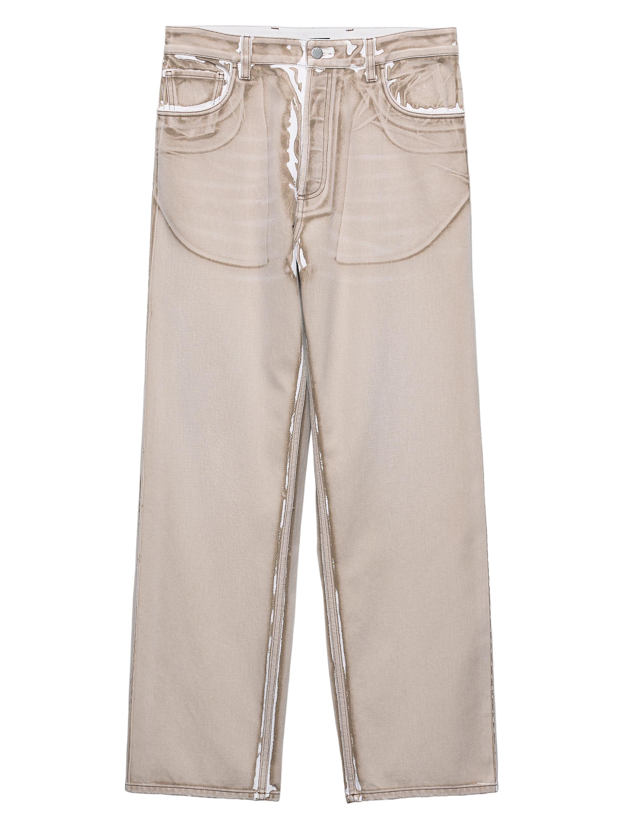 Prada Men's Bull Denim Five-Pocket Jeans - Brown