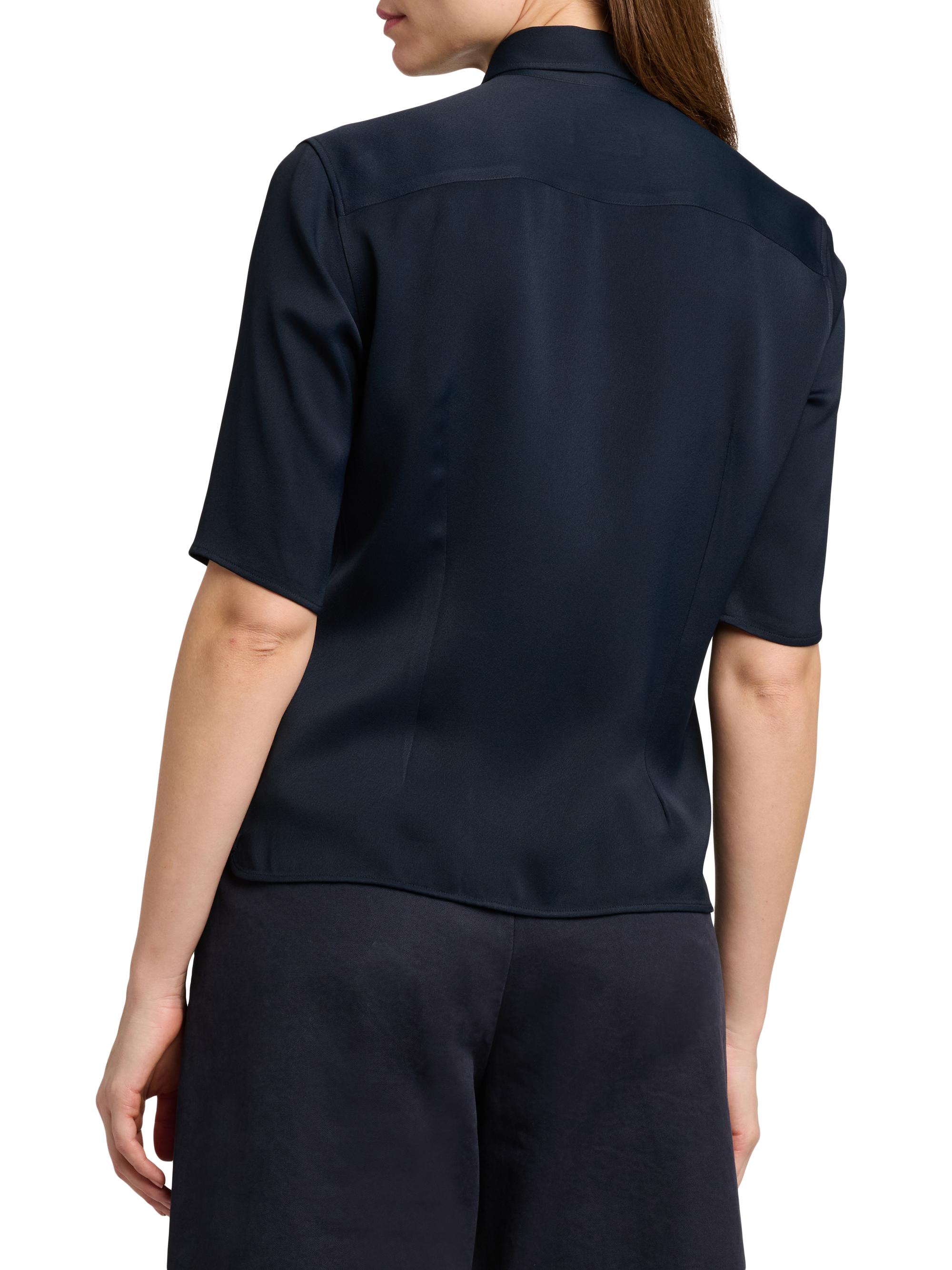 Jil Sander Women's Sable Short-Sleeve Shirt - Midnight | Thumbnail 5