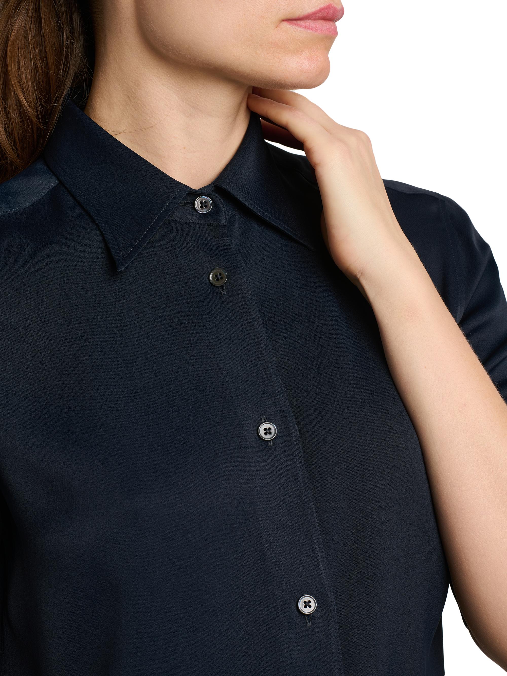 Jil Sander Women's Sable Short-Sleeve Shirt - Midnight | Thumbnail 6