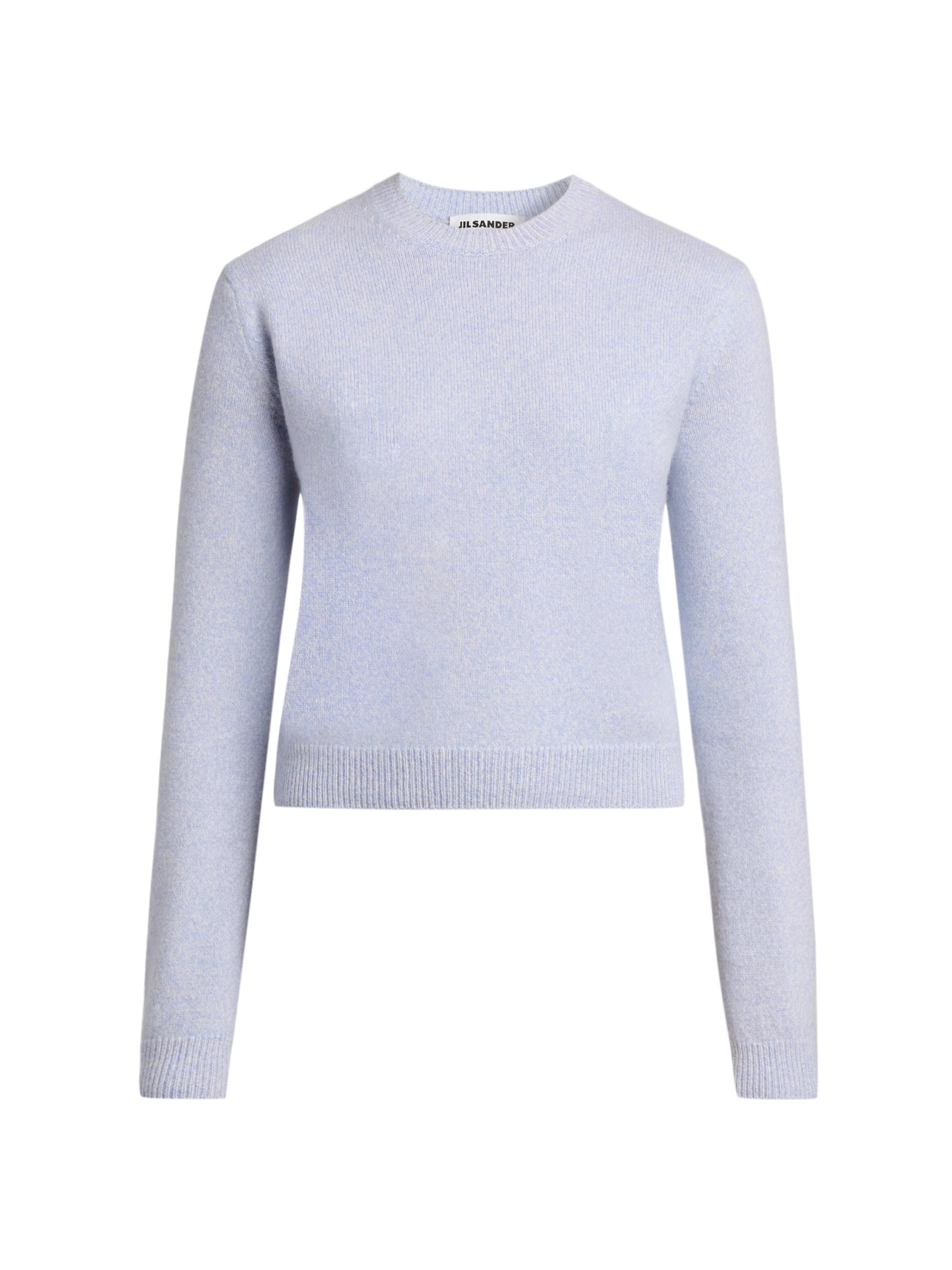 Jil Sander Women's Wool-Cashmere Crewneck Sweater - Blue Haze