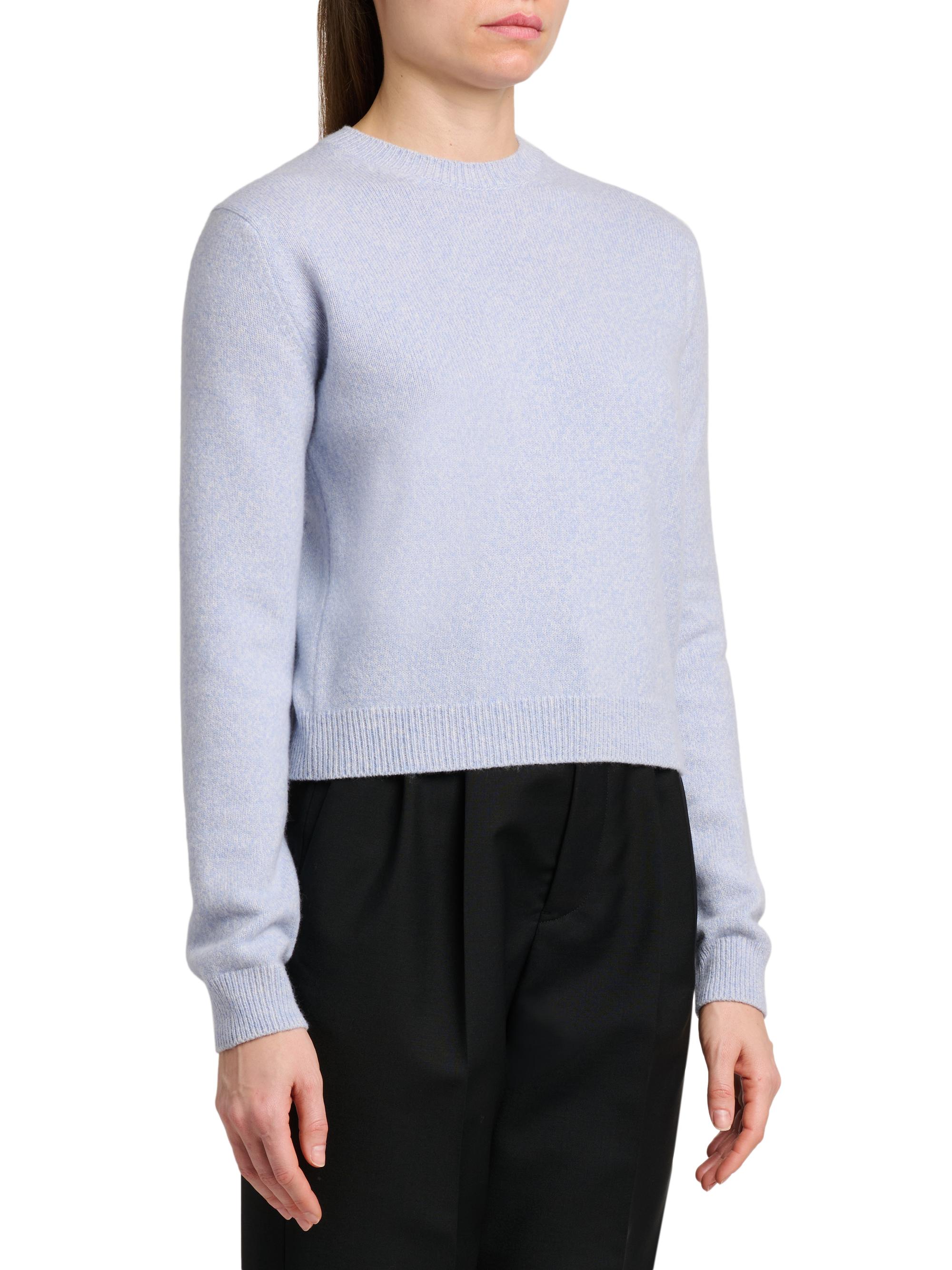 Jil Sander Women's Wool-Cashmere Crewneck Sweater - Blue Haze | Thumbnail 4