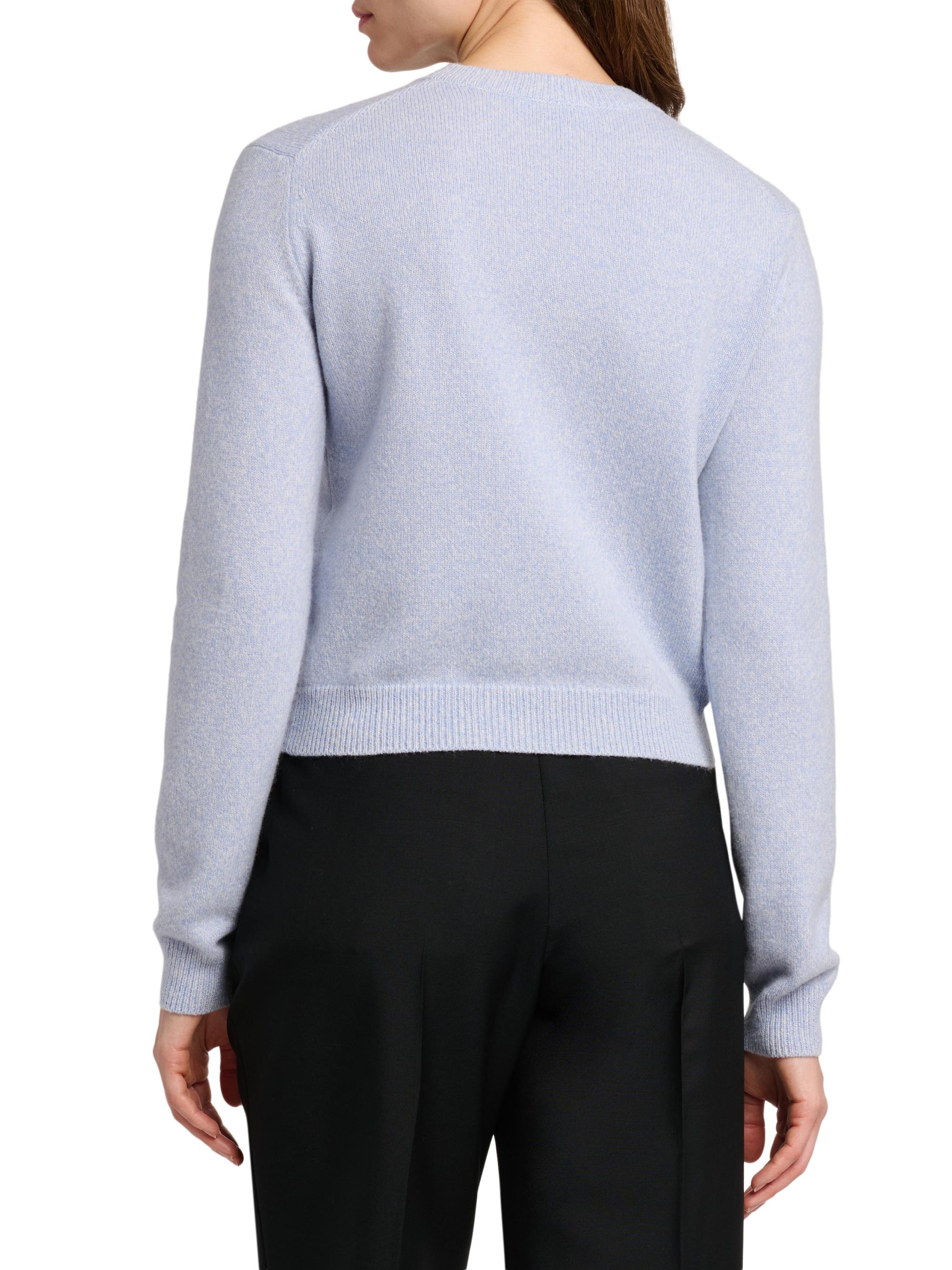 Jil Sander Women's Wool-Cashmere Crewneck Sweater - Blue Haze | Thumbnail 5