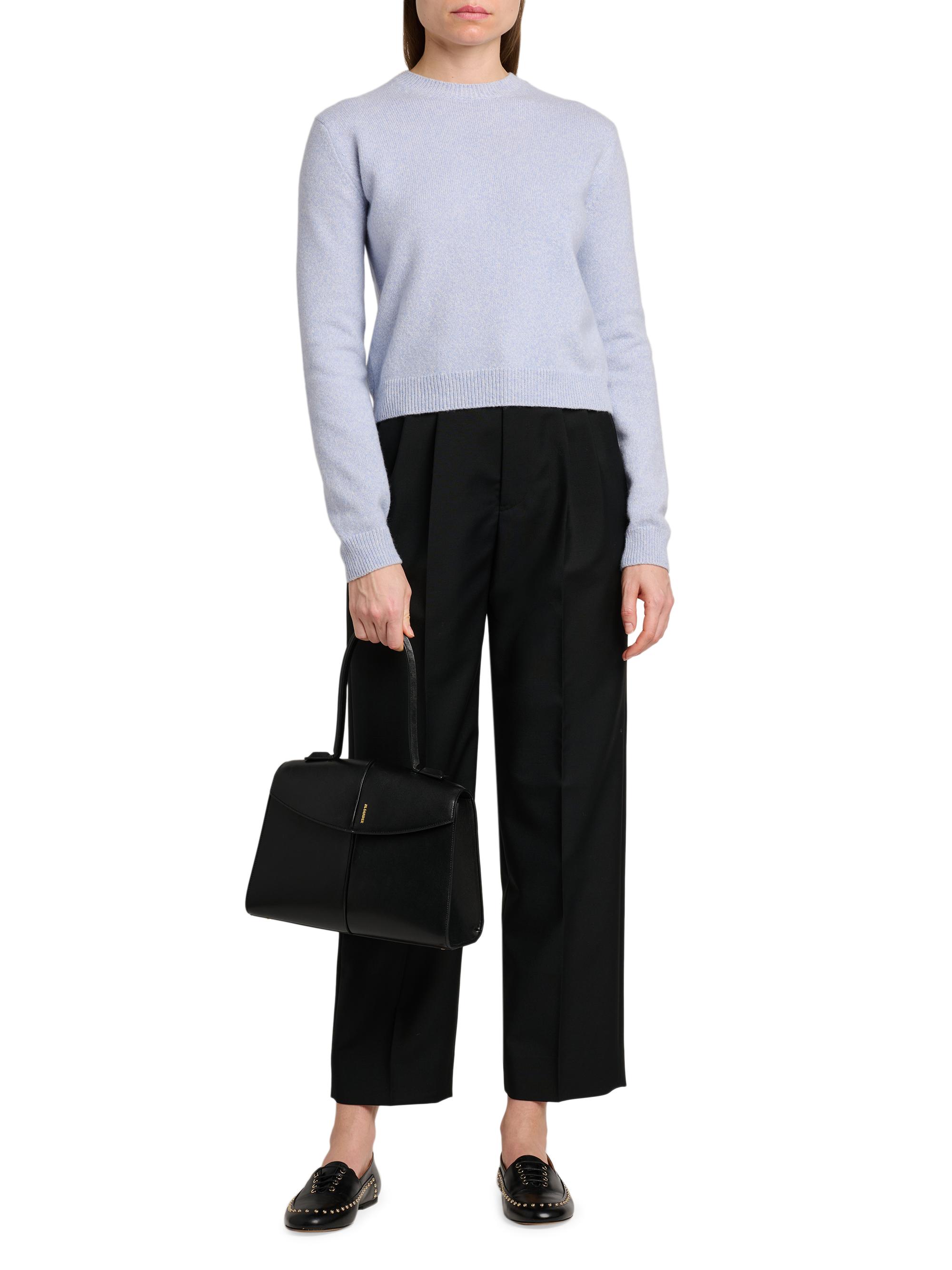 Jil Sander Women's Wool-Cashmere Crewneck Sweater - Blue Haze | Thumbnail 2