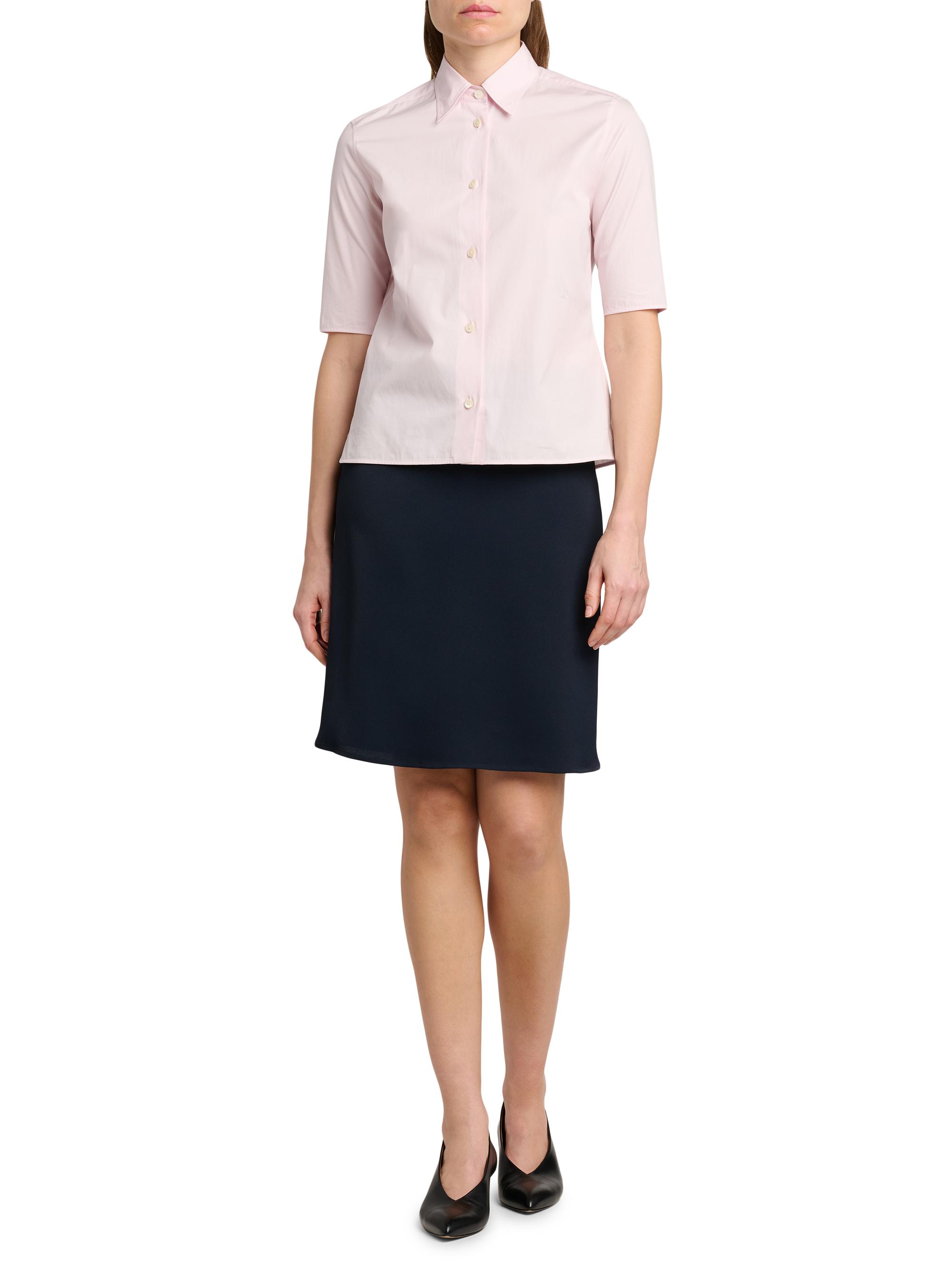 Jil Sander Women's Cotton Poplin Short-Sleeve Shirt - Rose | Thumbnail 2