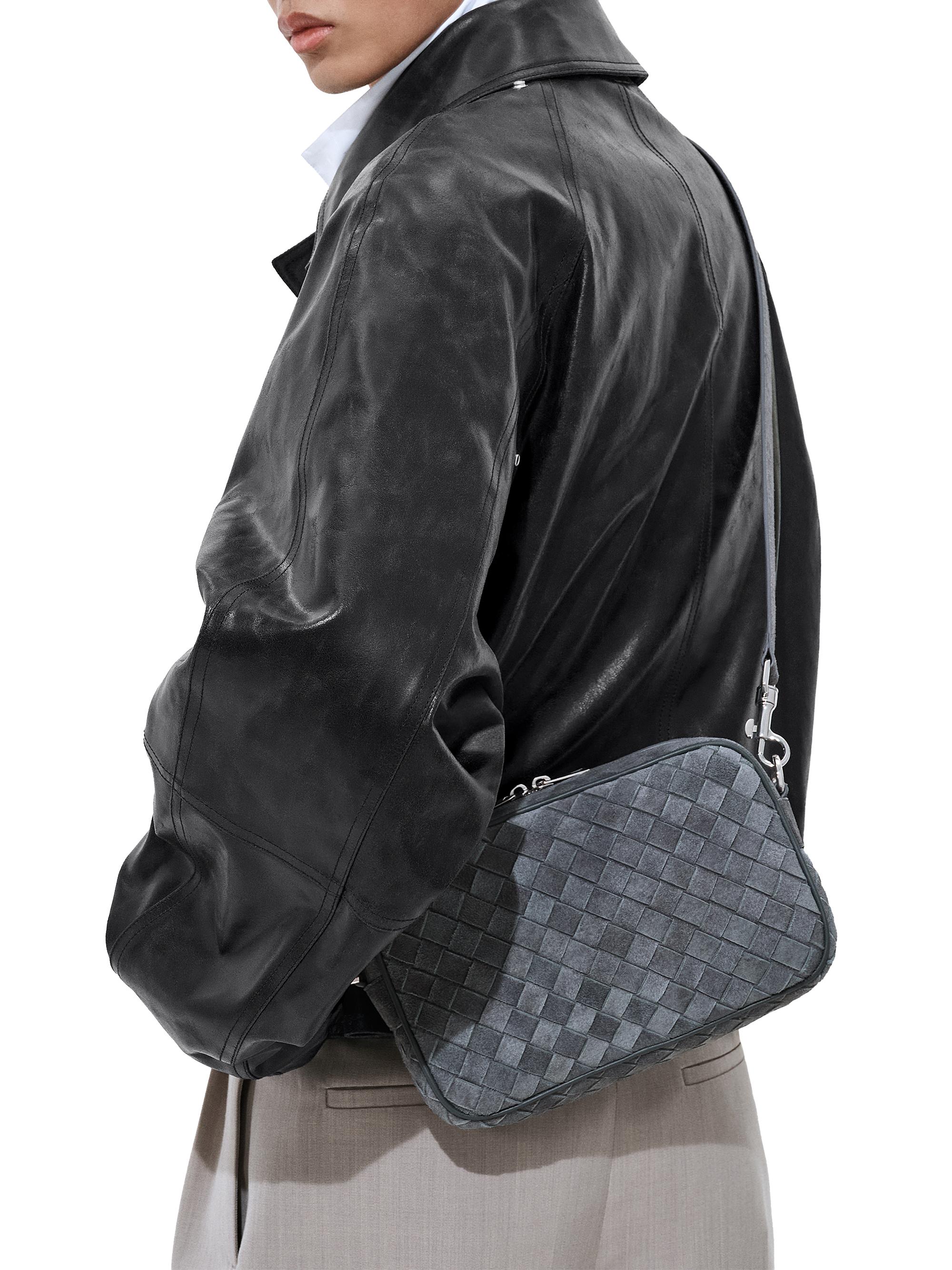 Bottega Veneta Small Intrecciato Suede Camera Bag | Saks Fifth Avenue