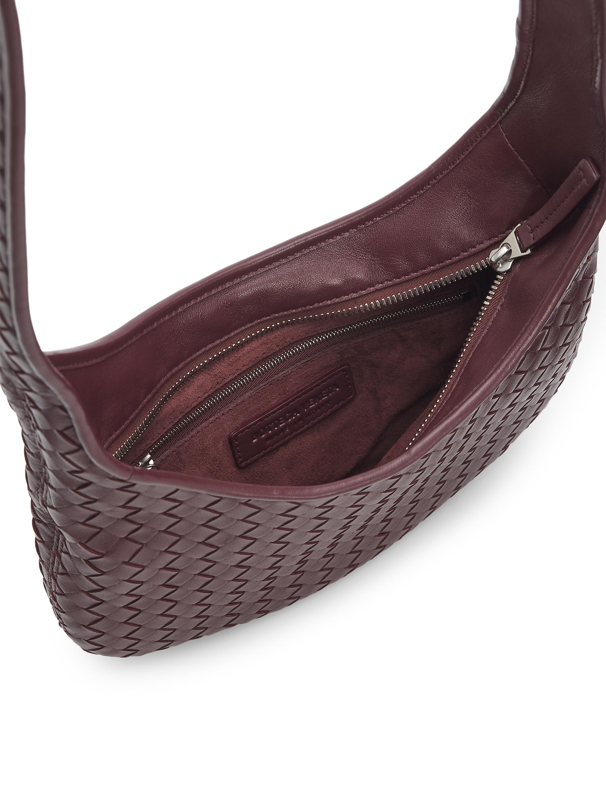 Bottega Veneta Veneto Small Intrecciato Leather Crossbody Bag