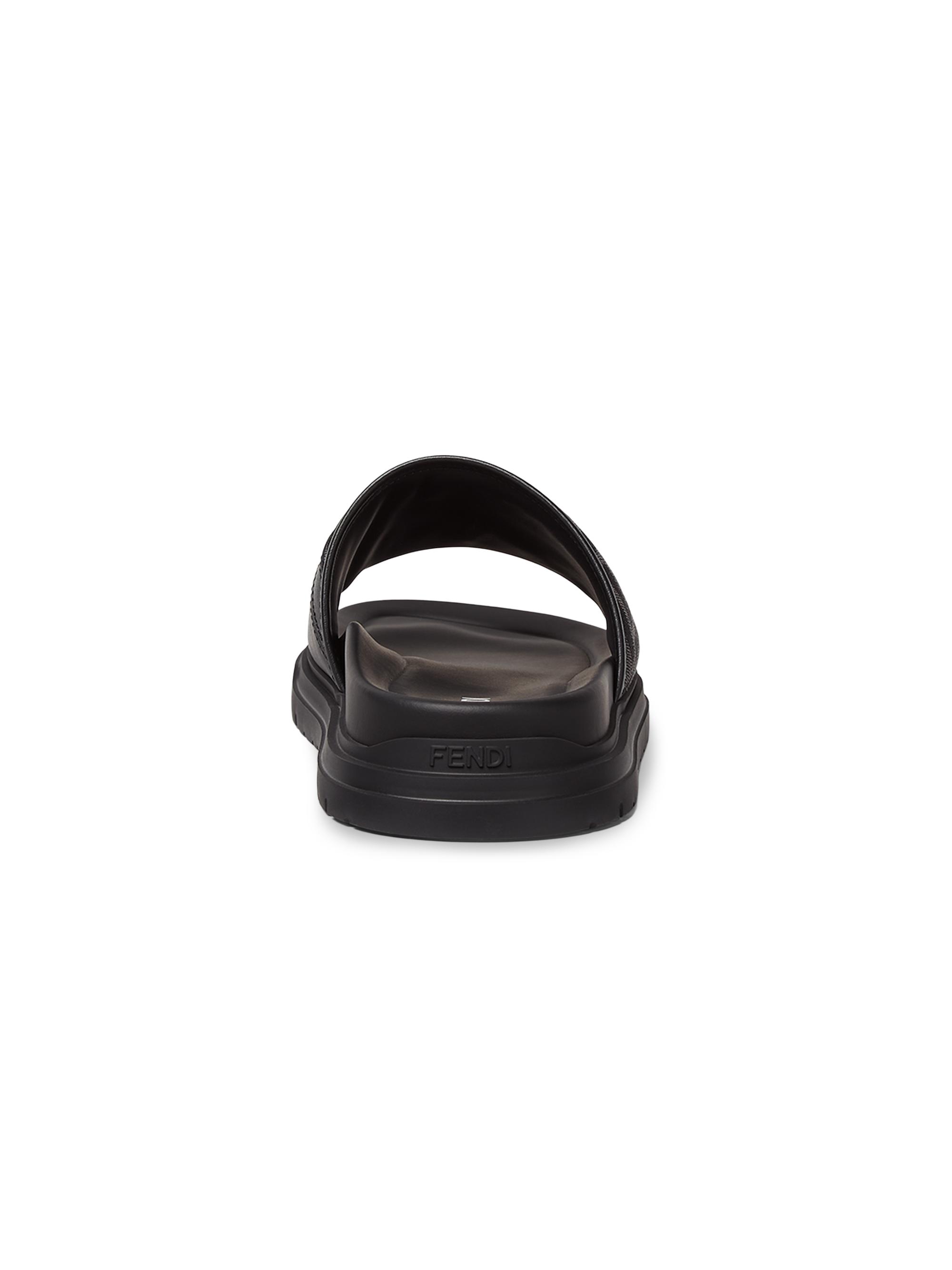 Fendi FF Jacquard Diagonal Slide Sandals | Saks Fifth Avenue