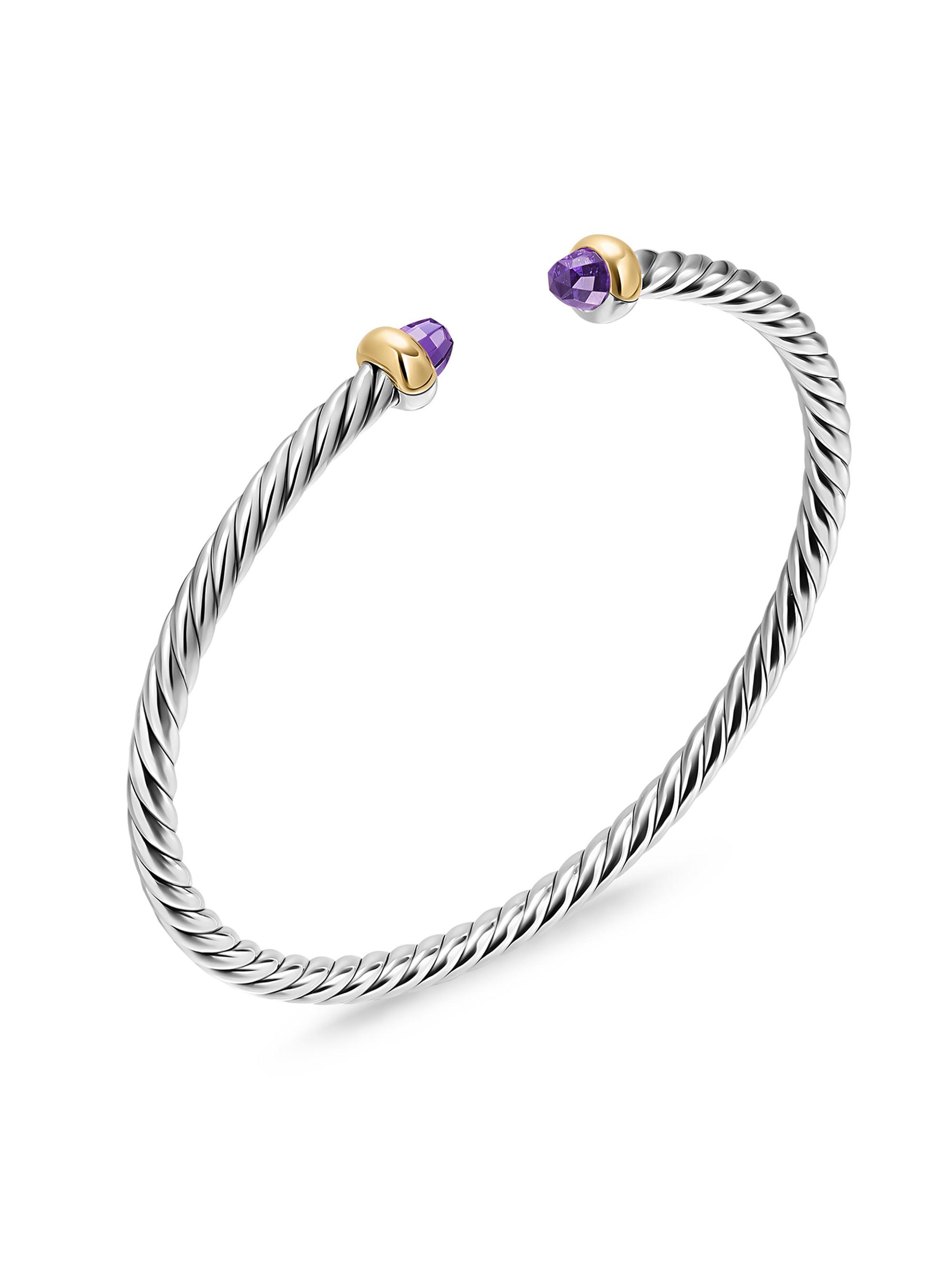 David Yurman Micro Cable Flex Teen Bracelet in Sterling Silver