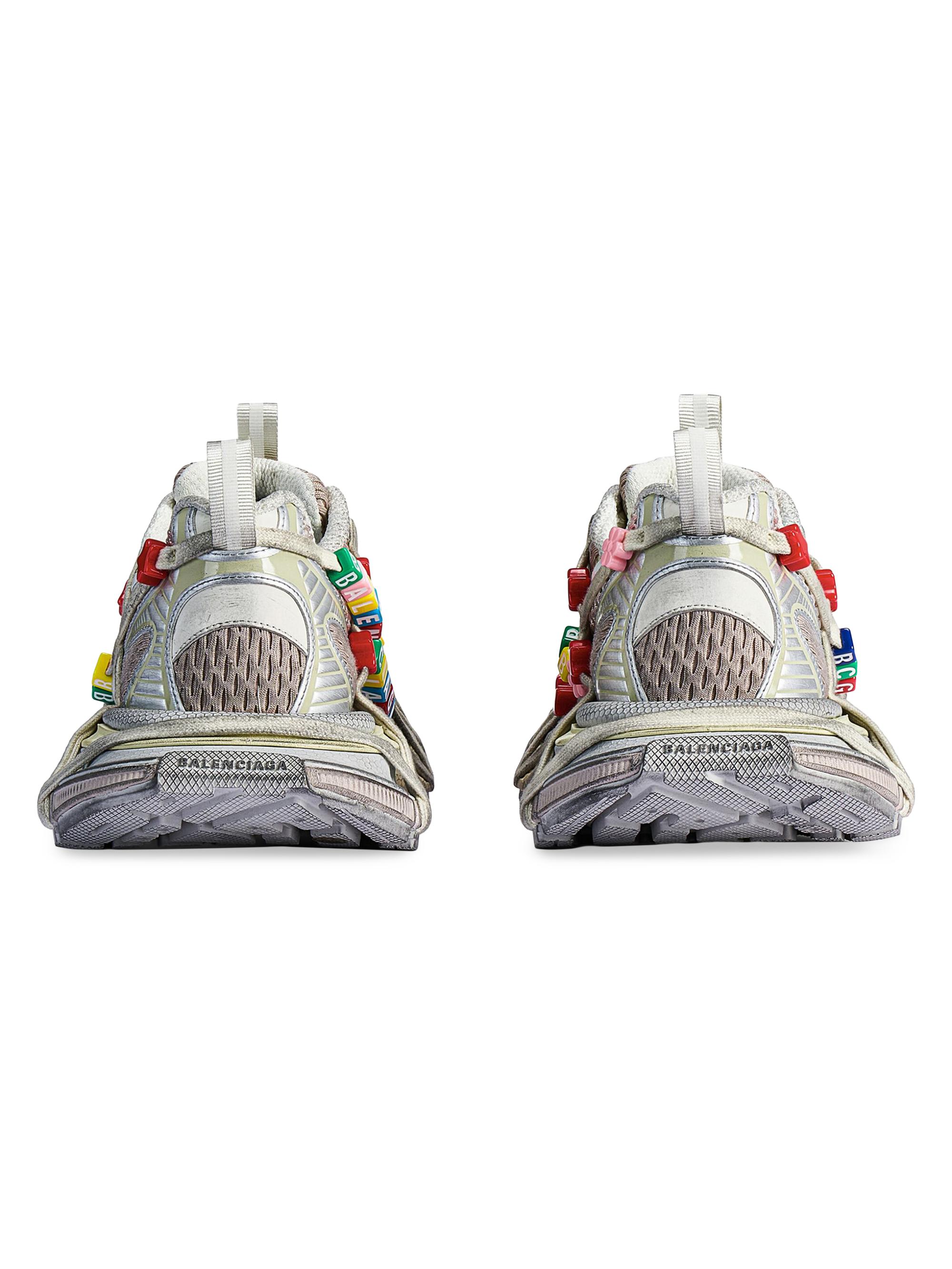 Balenciaga Women's 3XL Extreme Lace Sneakers - Eggshell Multicolor | Thumbnail 3