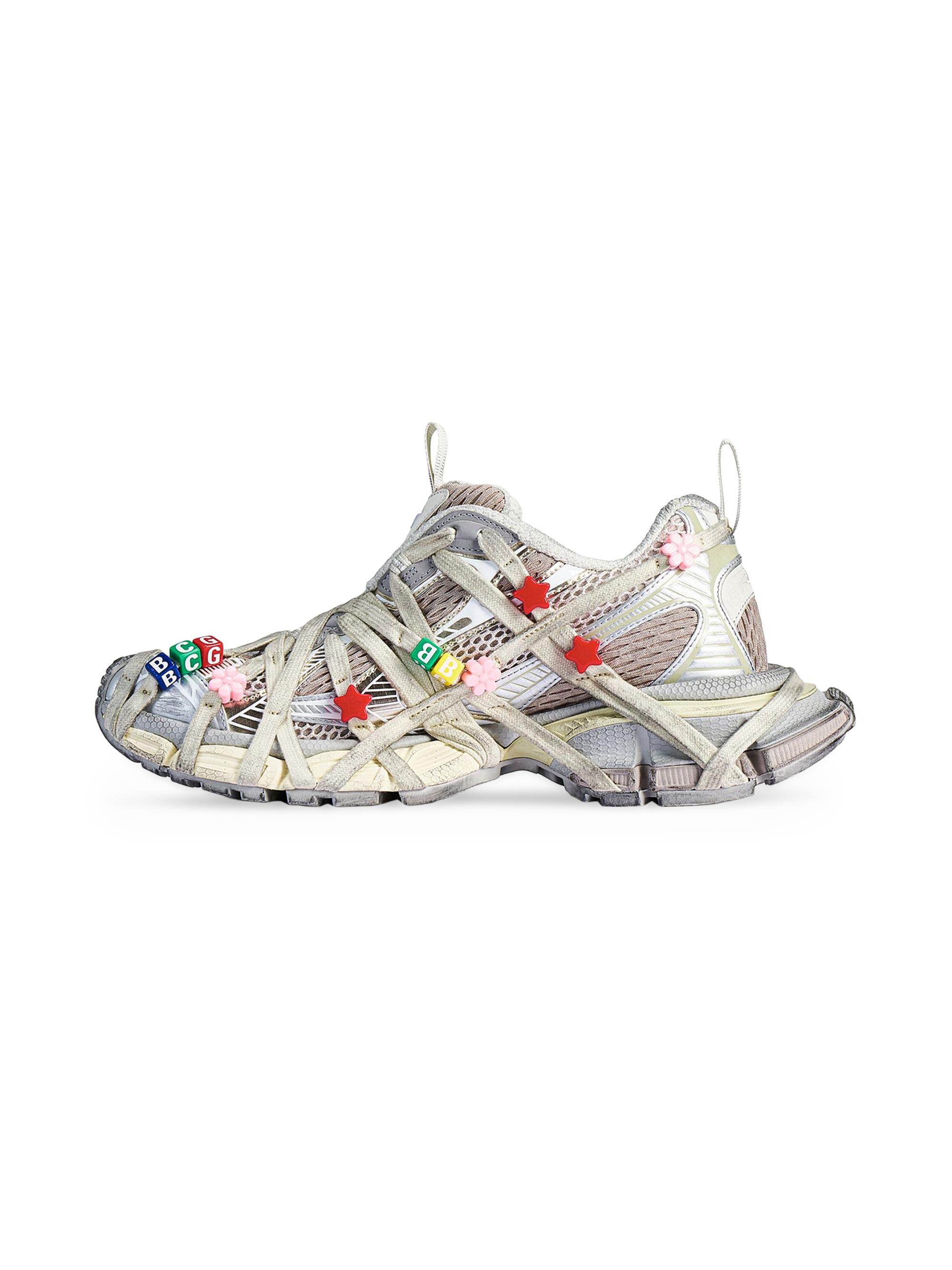 Balenciaga Women's 3XL Extreme Lace Sneakers - Eggshell Multicolor | Thumbnail 5