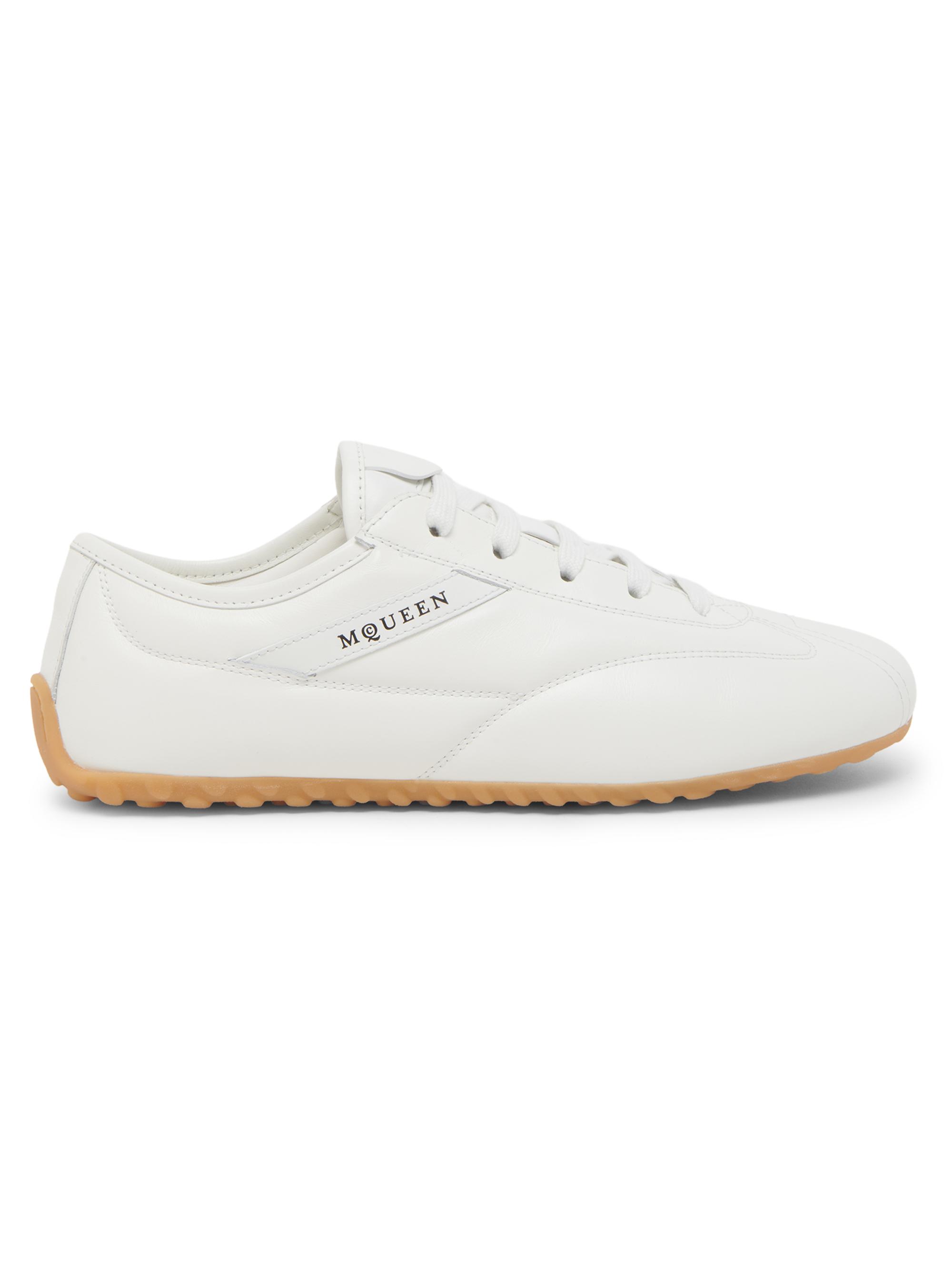 McQueen Women's Boxe Leather Low-Top sneakers - Off White