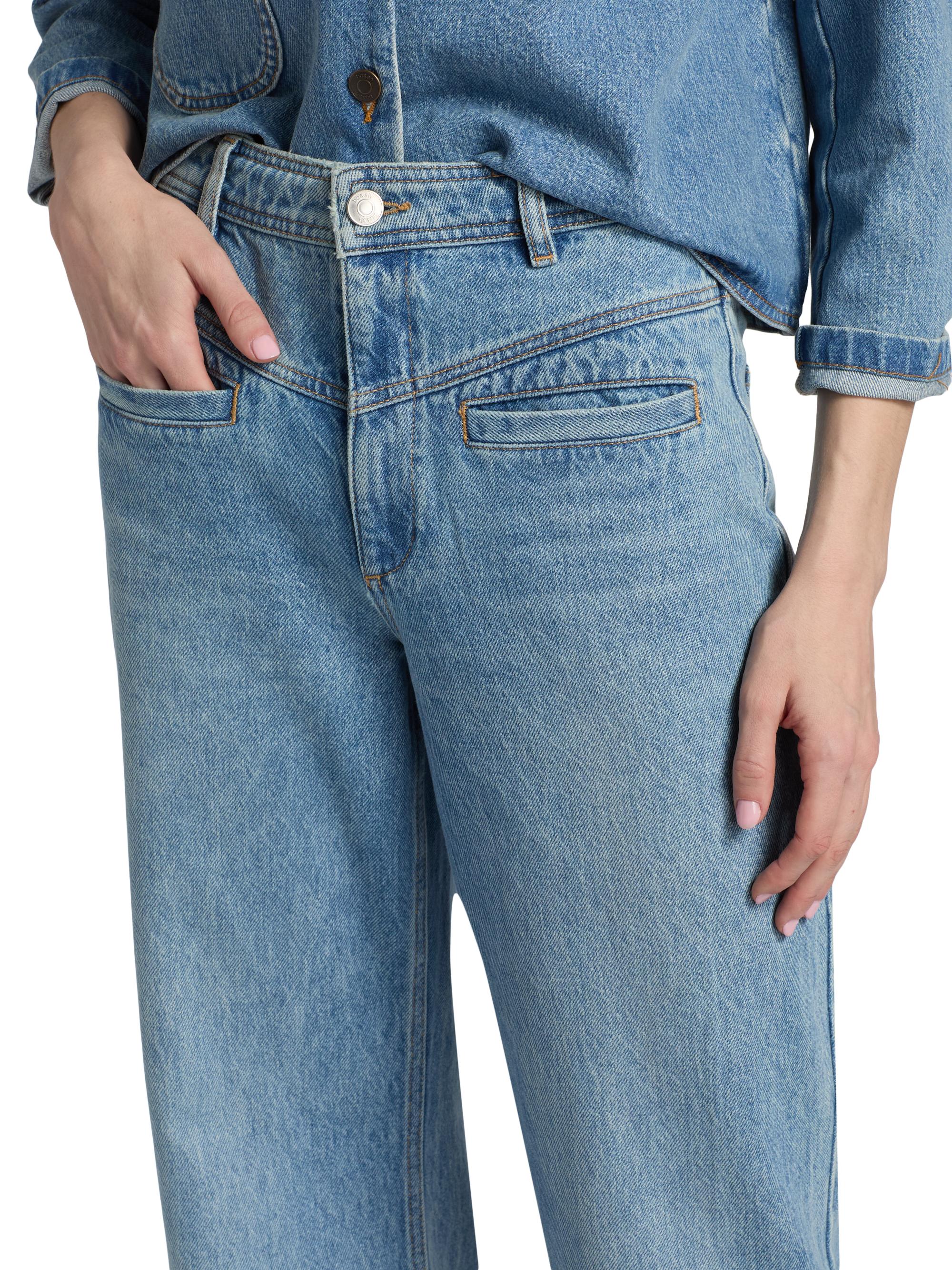 ba & sh Women's Ranja Flared Wide-Leg Jeans - Blue Jeans | Thumbnail 6