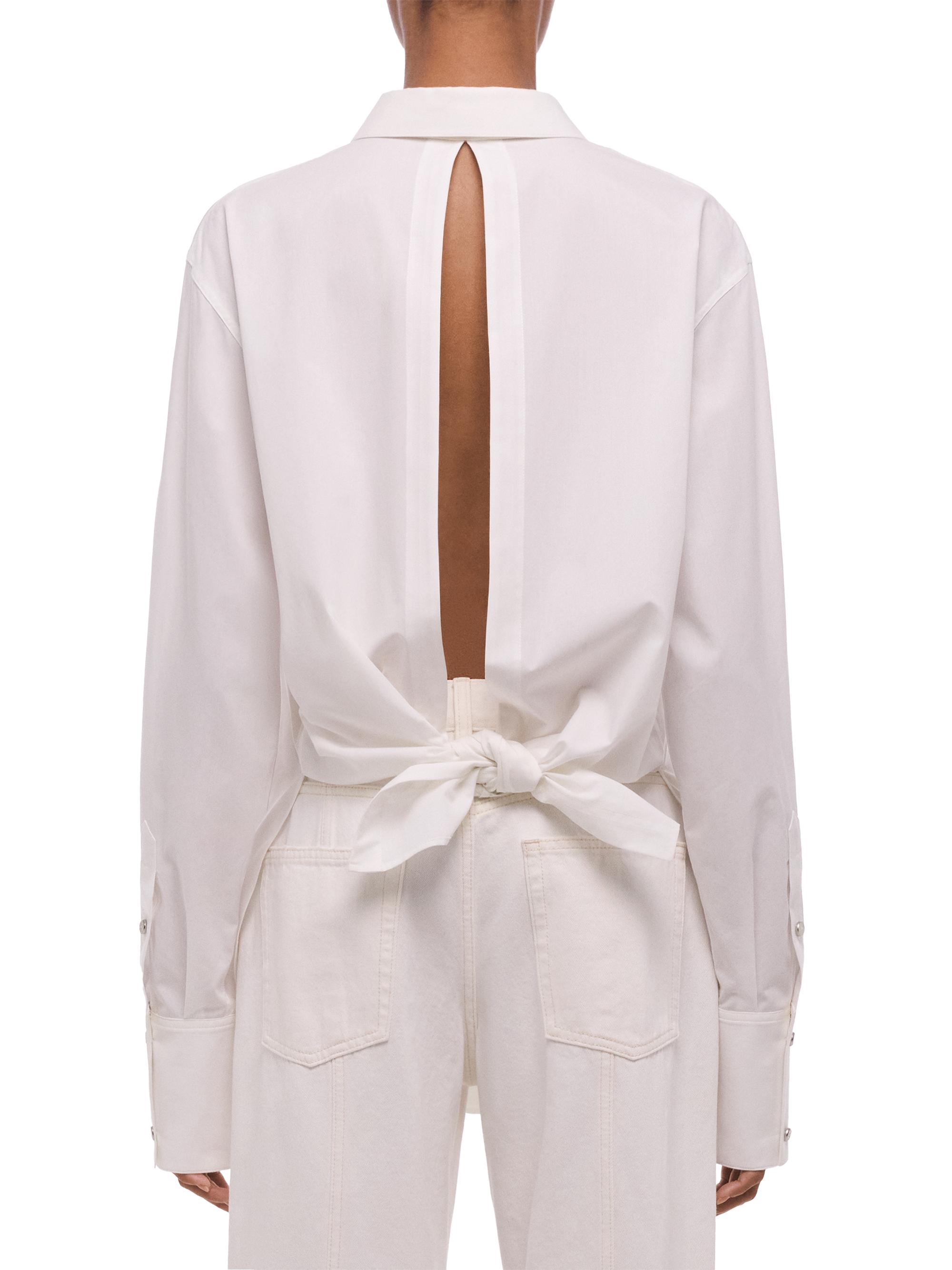 Helmut Lang Knot Cotton Button-Front Shirt | Saks Fifth Avenue
