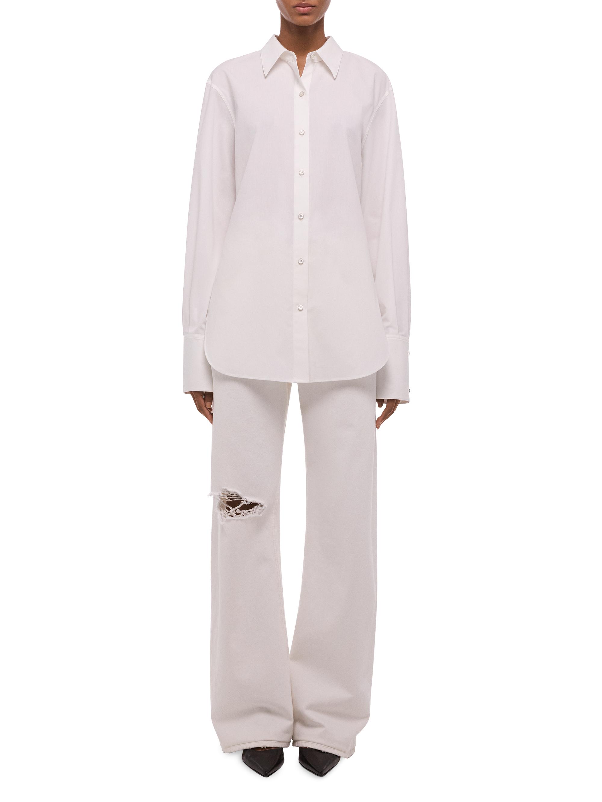 90s HELMUT LANG アーカイブ　本人期　コットンシャツ　白 Helmut Lang Knot Cotton Button-Front Shirt | Saks Fifth Avenue