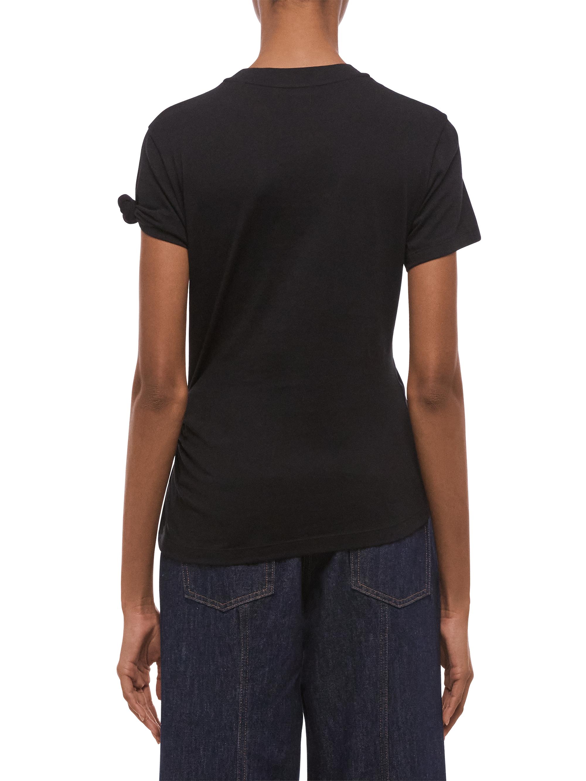 Helmut Lang Women's Knot Baby T-Shirt - Black | Thumbnail 4
