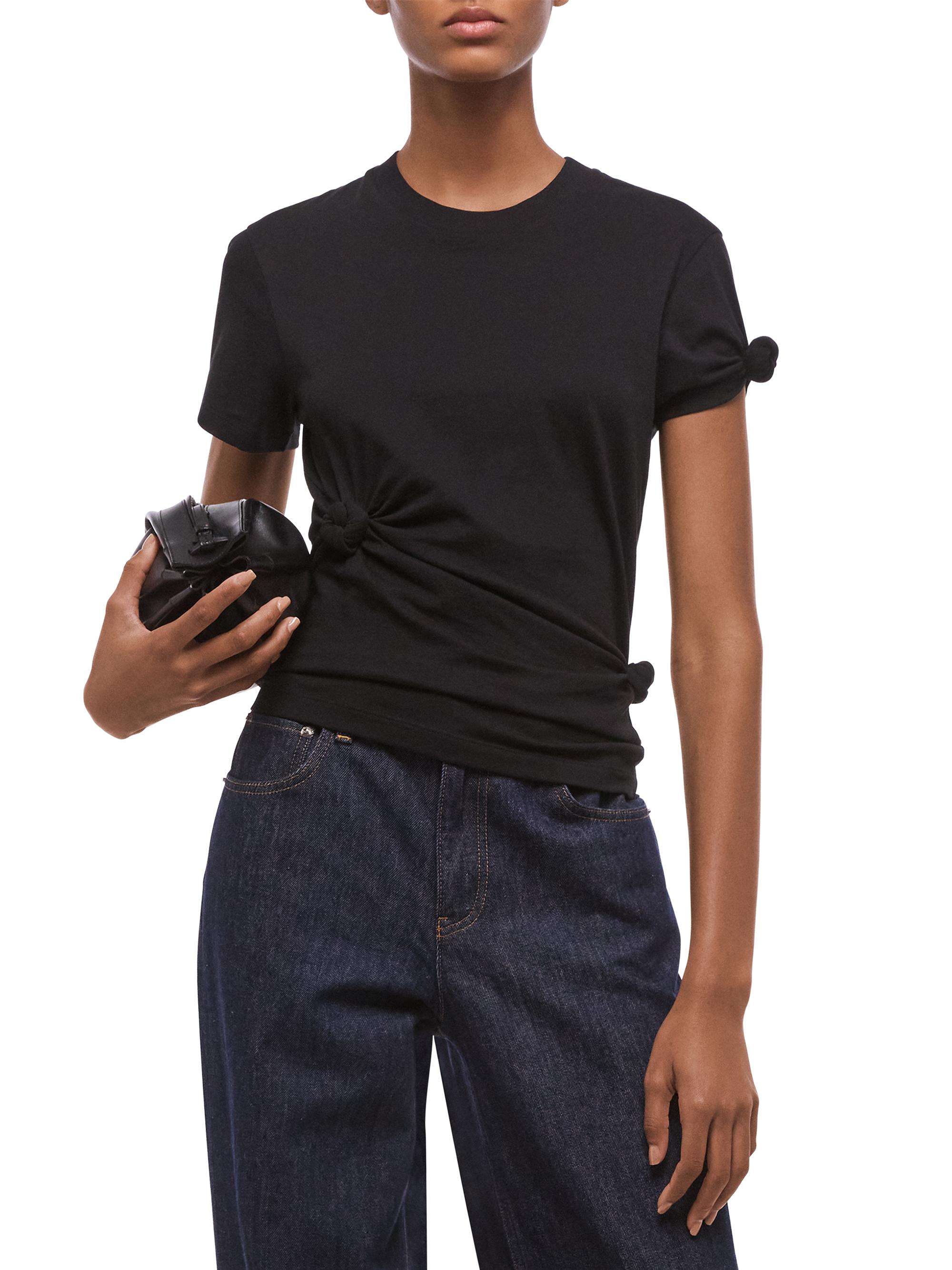Helmut Lang Women's Knot Baby T-Shirt - Black | Thumbnail 6